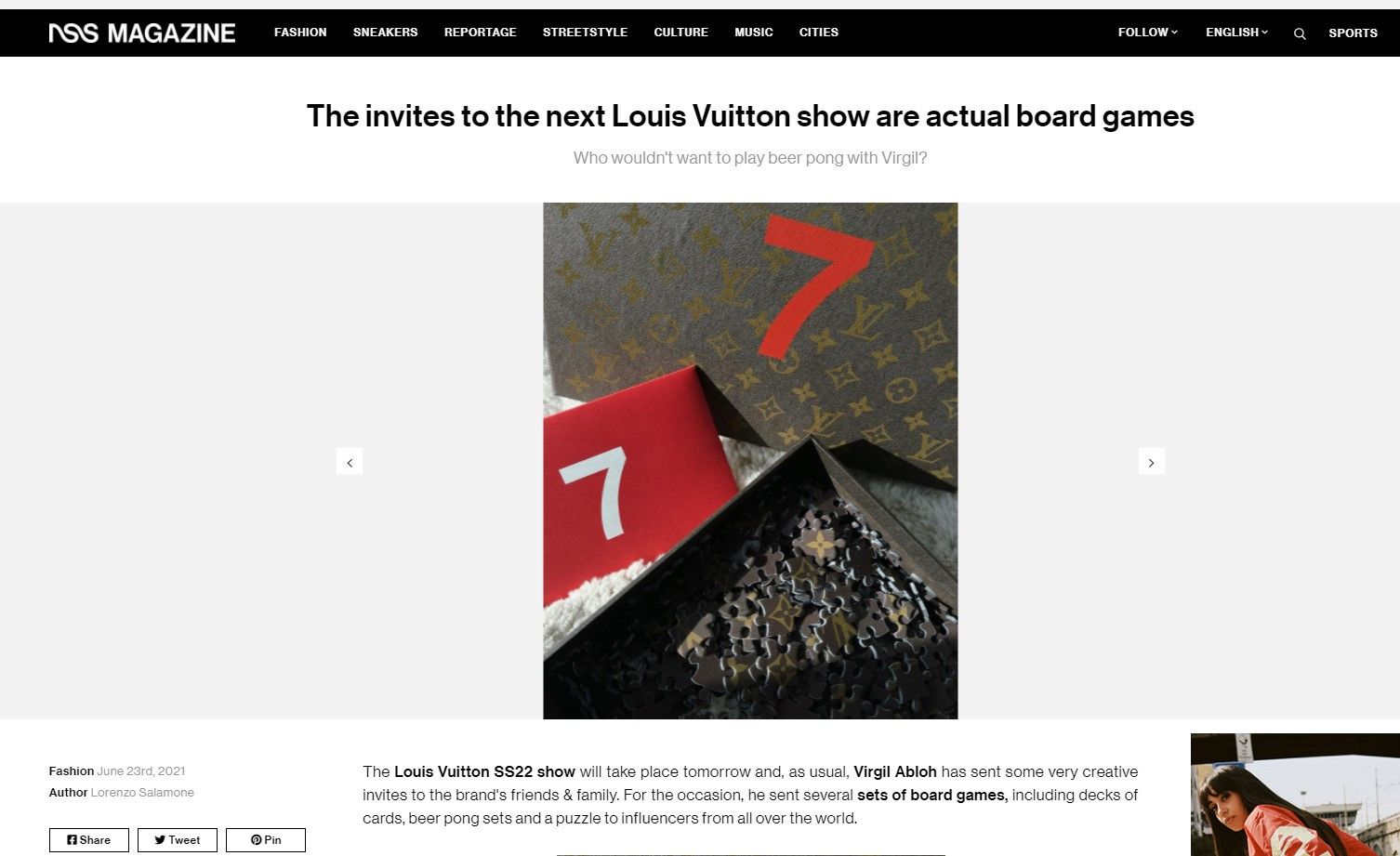 Louis Vuitton × Virgil Abloh Louis Vuitton Virgil Abloh 2022 S/S vip gift monogram puzzle Size ONE SIZE - 2 Thumbnail