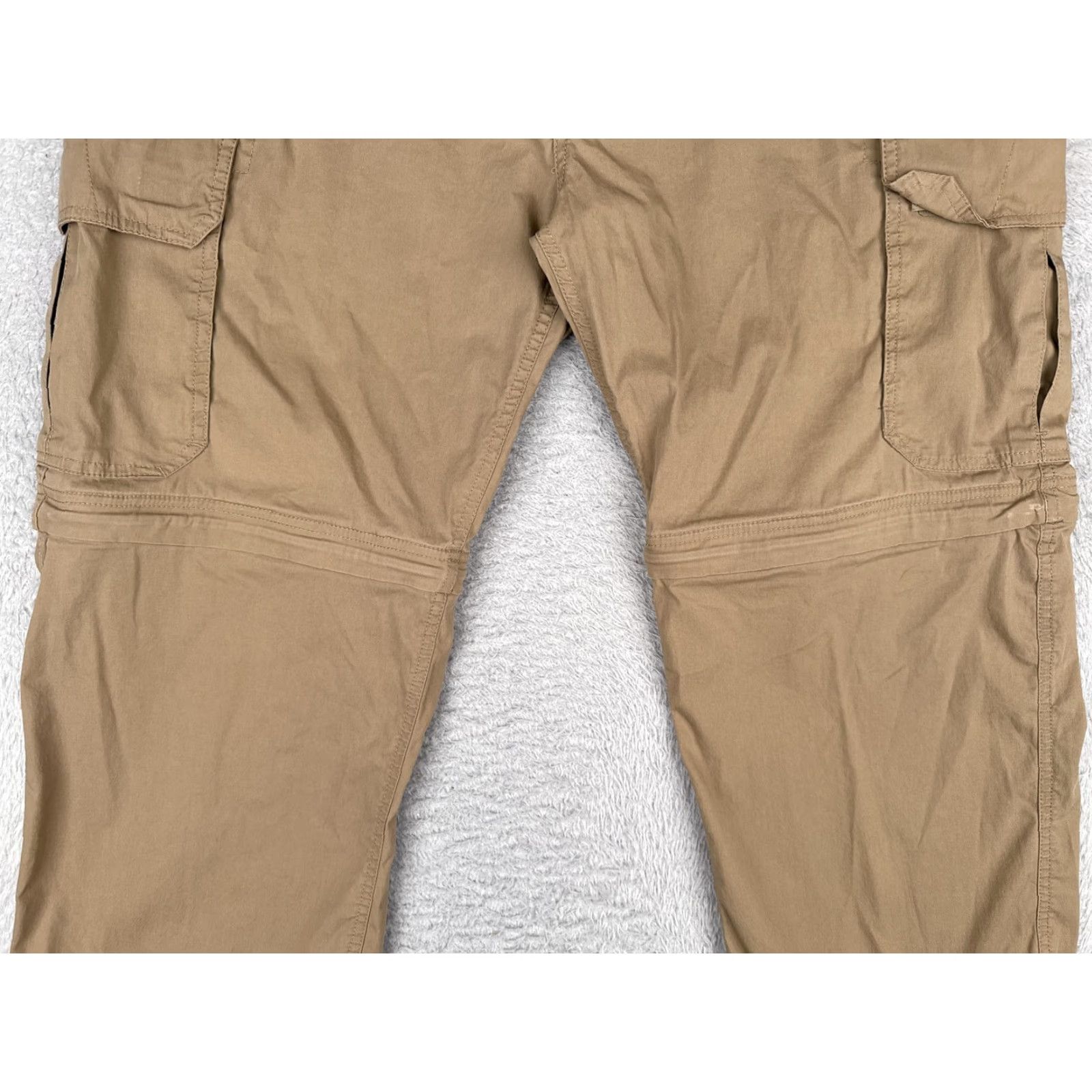 Vintage BC Clothing Pants Mens XXL x 30 Khaki Convertible Cargo Zip Off Hiking Outdoor Size US 39 - 3 Thumbnail