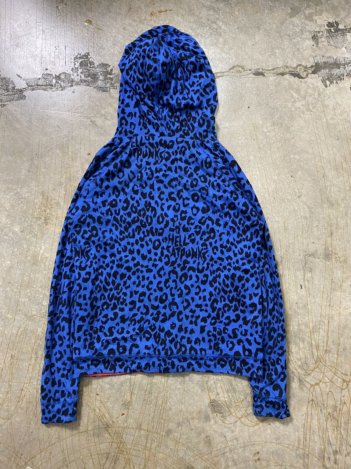 20471120 Hell cat punk blue leopard reversible hoodie Size M / US 6-8 / IT 42-44 - 7 Thumbnail