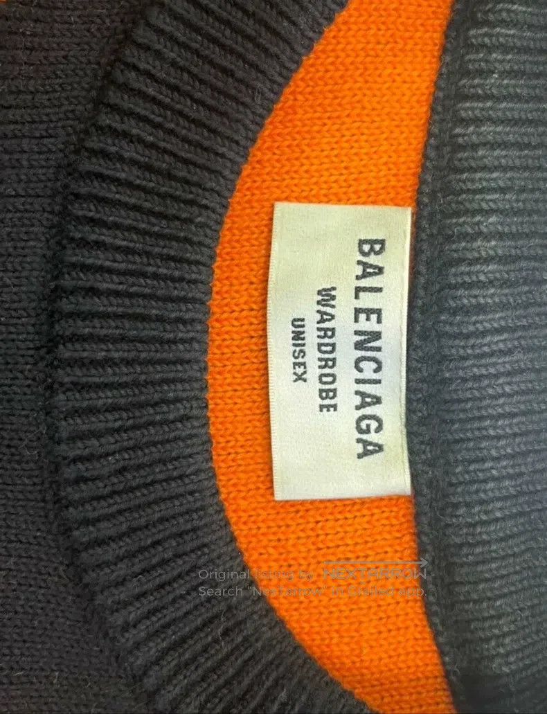 Balenciaga Balenciaga Black red bullet train sweater, size XS Size US XS / EU 42 / 0 - 4 Thumbnail