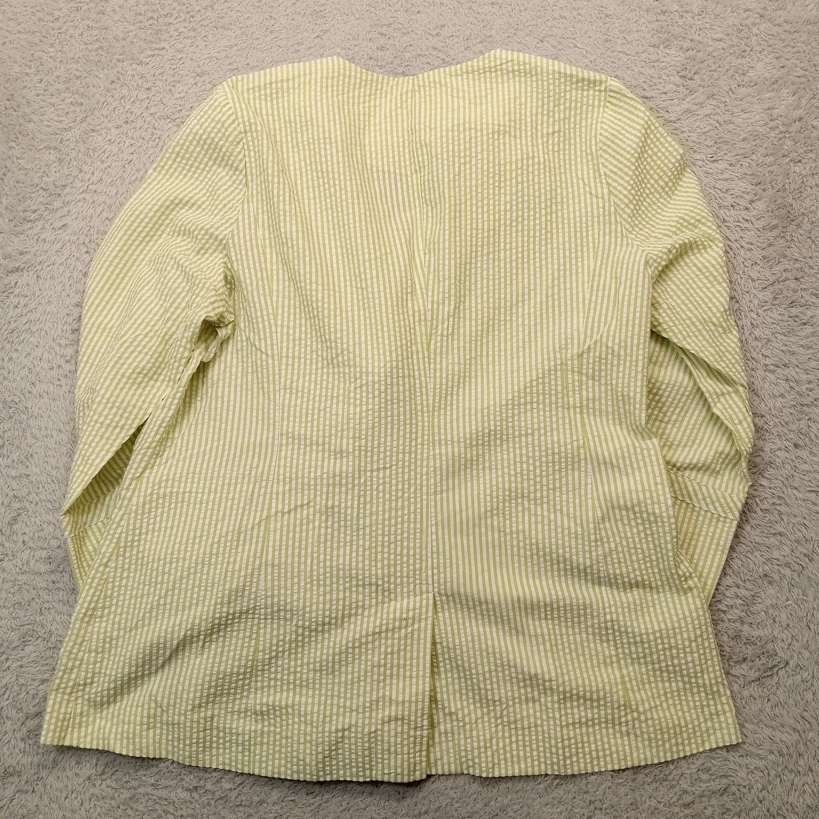 & Other Stories Allison Woods Seersucker Blazer18W Women's Long Sleeve Size XXL / US 16-18 / IT 52-54 - 2 Thumbnail
