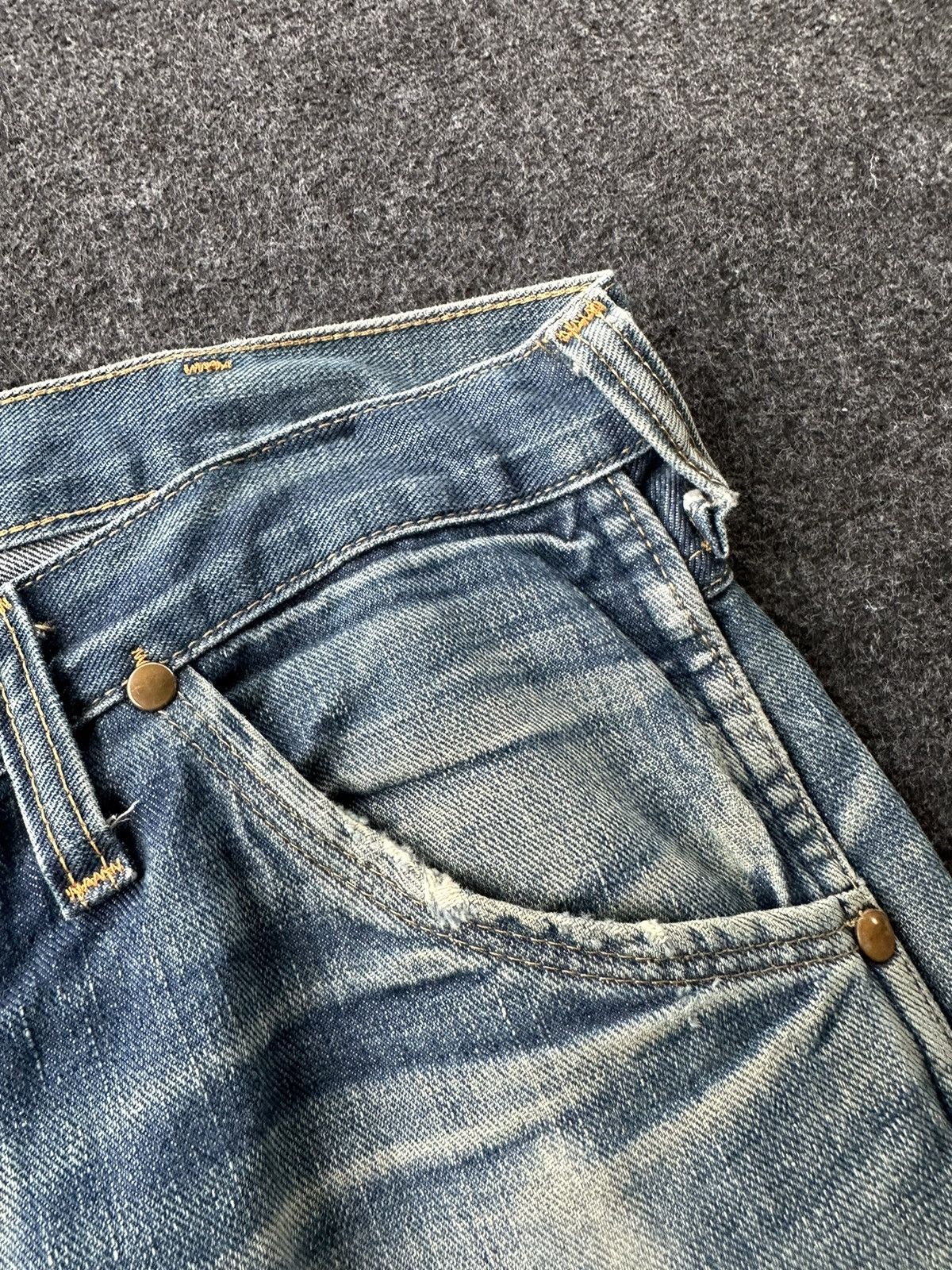 Denime Sale 🔥 Vintage Denime Japan Custom Made 90s Denim D240 Size US 32 / EU 48 - 10 Thumbnail