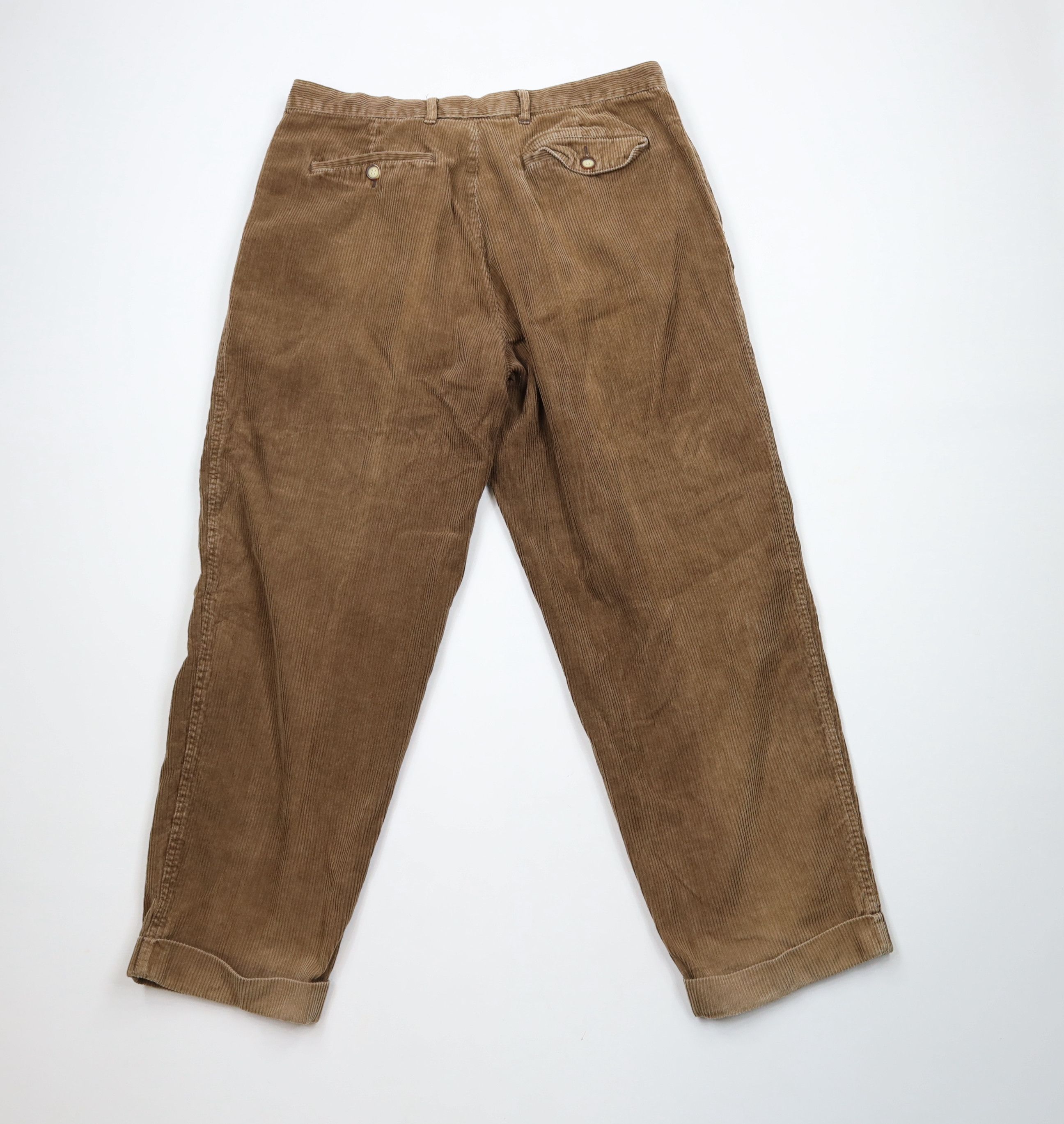 Vintage Vintage 90s Streetwear Cuffed Wide Leg Corduroy Pants Size US 36 / EU 52 - 11 Thumbnail