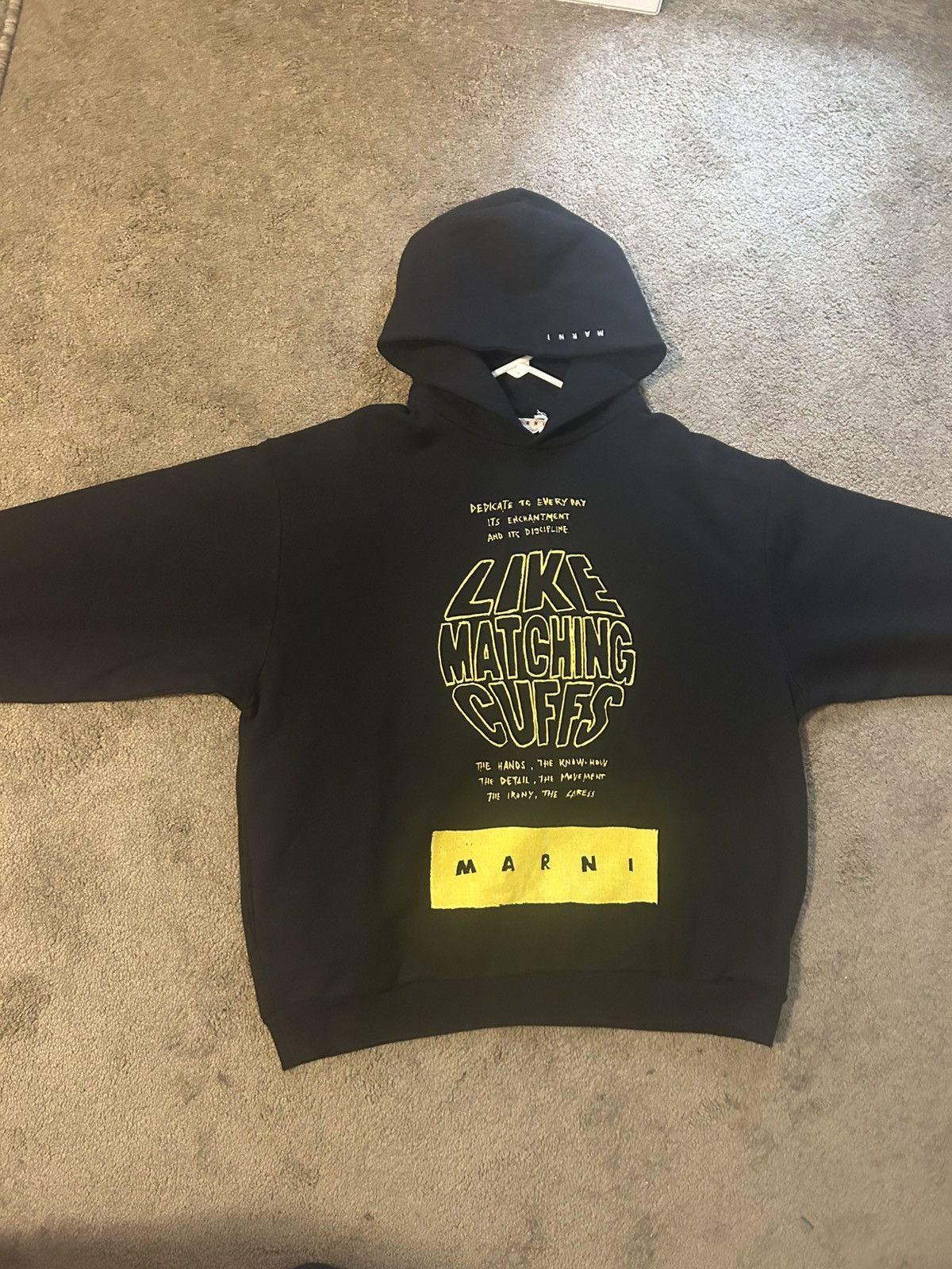 Marni Marni Logo Print Hoodie F23 Size US M / EU 48-50 / 2 - 2 Thumbnail