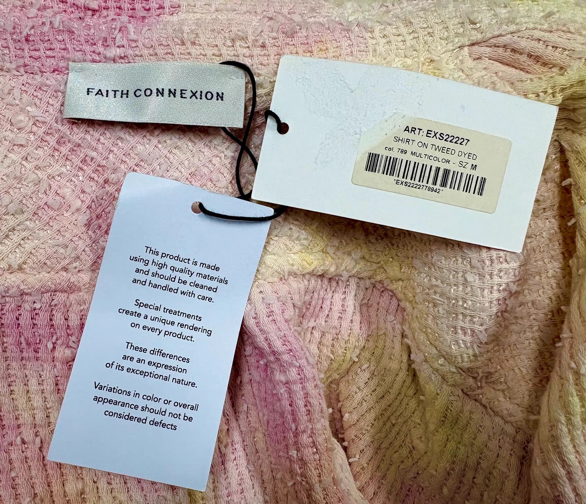 Faith Connexion Faith Connexion Men's Tweed Gradient Long Sleeve Shirt M Size US M / EU 48-50 / 2 - 8 Thumbnail