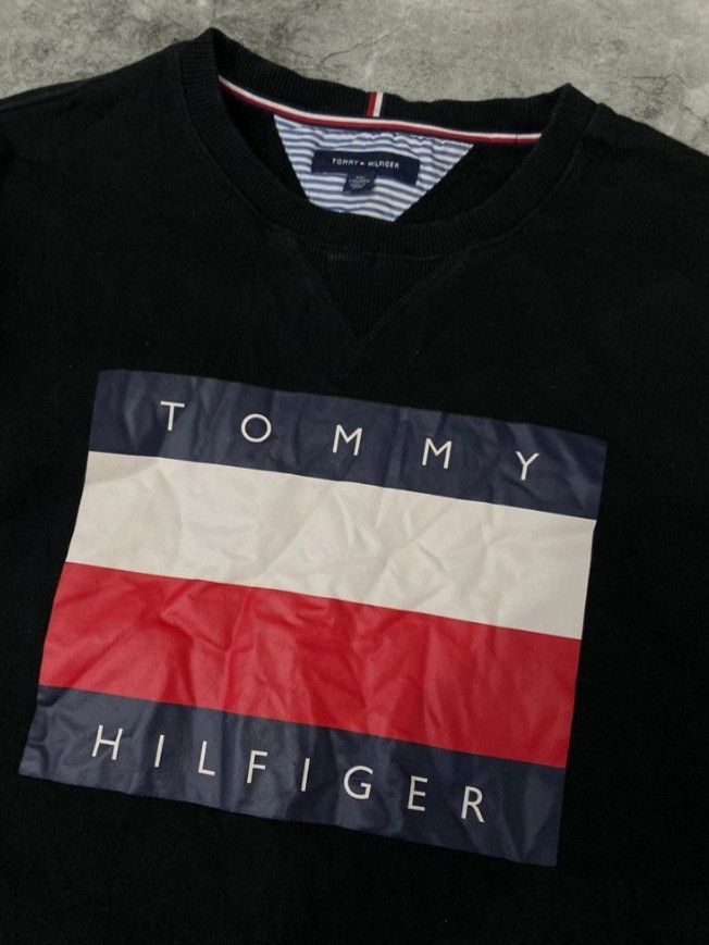 Tommy Hilfiger VTG Tommy Hilfiger Bigflag Logo Size US XXL / EU 58 / 5 - 3 Thumbnail