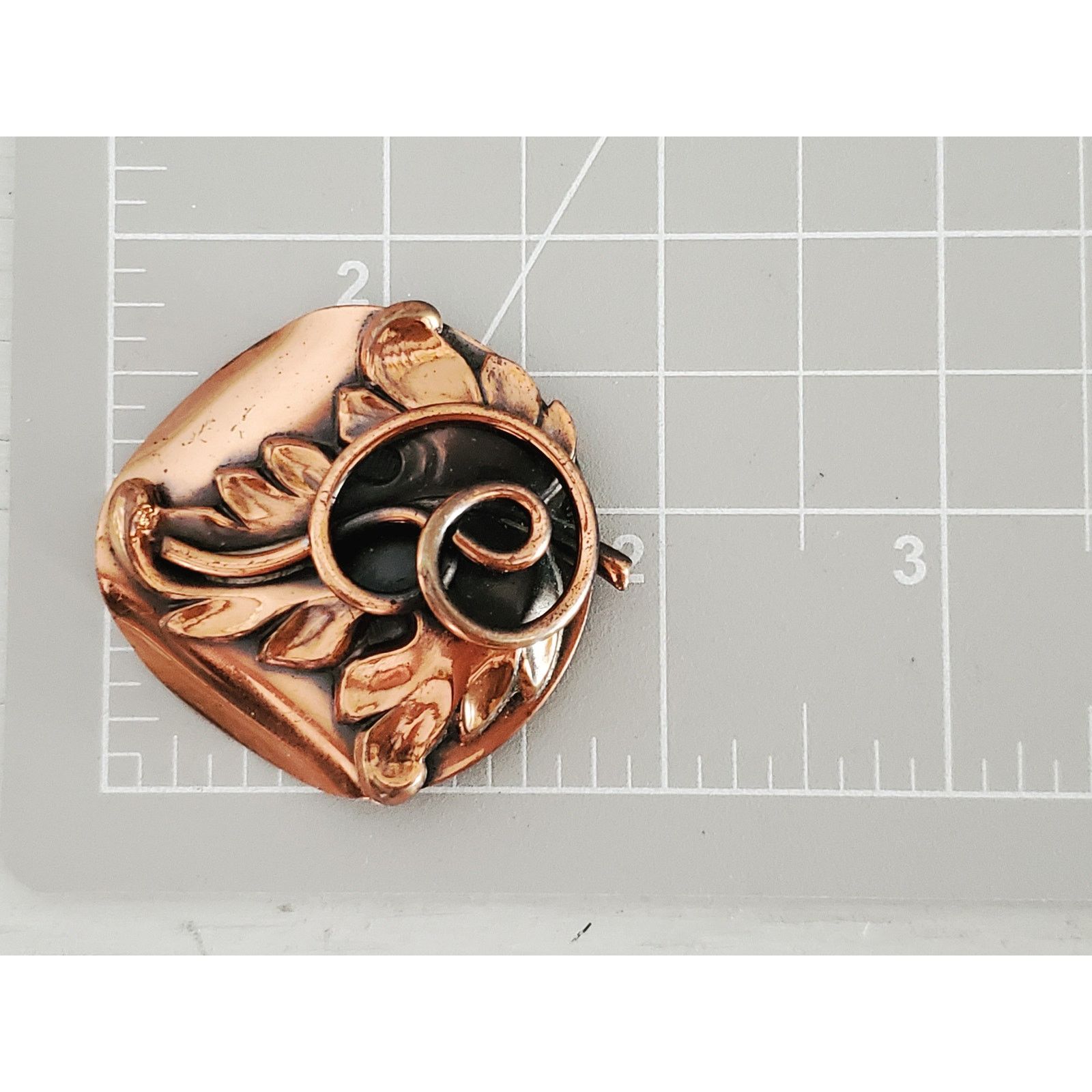 Other Vintage MCM Roslyn Hoffman Signed Copper Leaf Brooch Size ONE SIZE - 6 Thumbnail