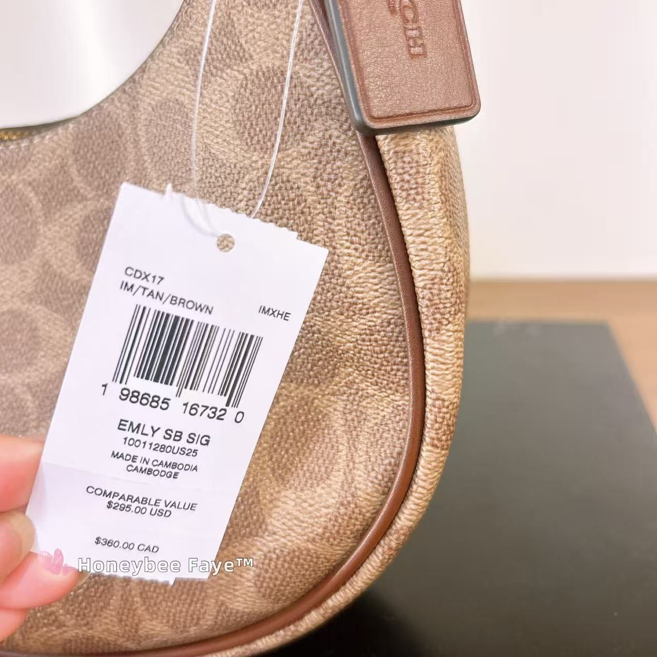 Coach Emily Shoulder Bag In Signature Canvas CDX17 Size ONE SIZE - 3 Thumbnail