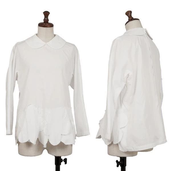 Comme des Garcons Comme Des Garcons White Vintage Petal Crew Neck Top Size S / US 4 / IT 40 - 1 Thumbnail