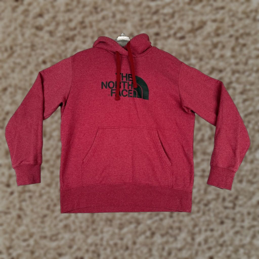 The North Face The North Face Mens Hoodie Pullover Zip Pocket Red Cotton Blend Jersey Size US M / EU 48-50 / 2 - 1 Thumbnail