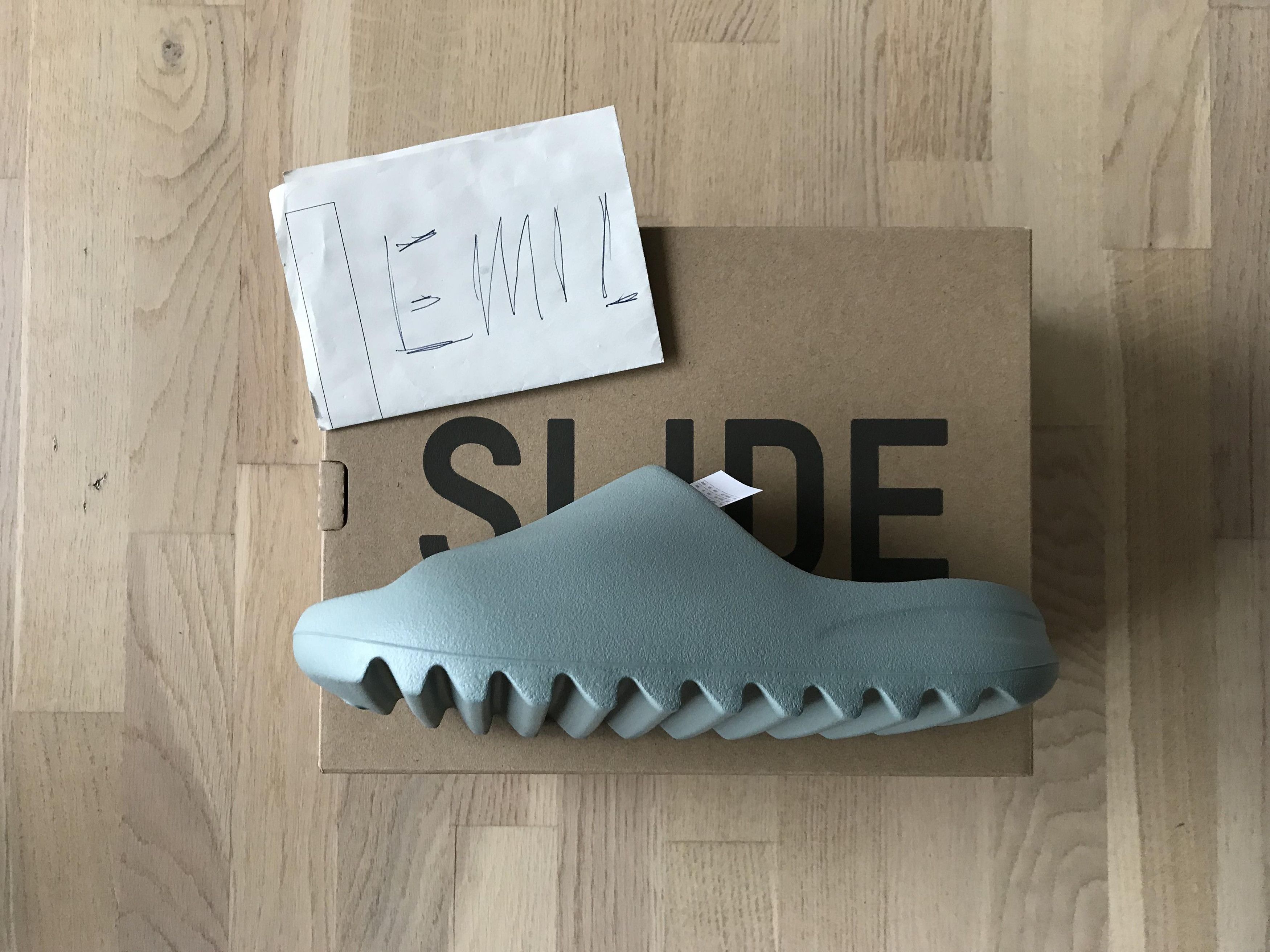 image of Yeezy Season Slide in Salt, Men's (Size 9)