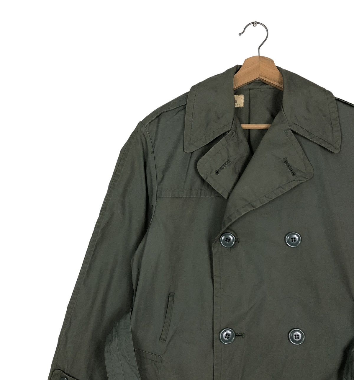 Buzz Rickson's 🔥VINTAGE LONG TRENCH COATS JACKET QUARPEL CENTRE MFG CO Size US M / EU 48-50 / 2 - 4 Thumbnail