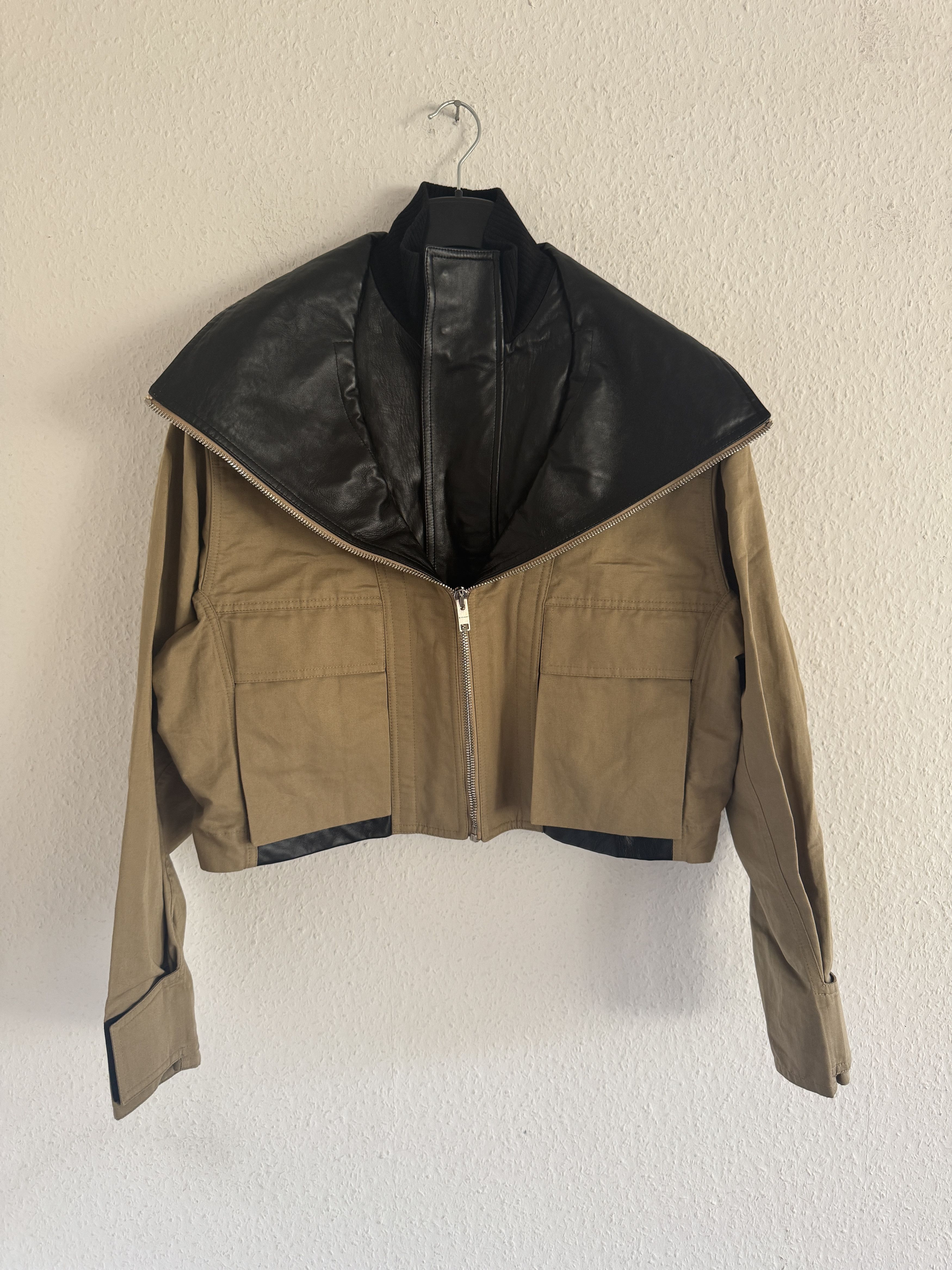 Givenchy Pre-Fall 2021 Campaign Sample Hybrid Leather Jacket Size US M / EU 48-50 / 2 - 1 Thumbnail