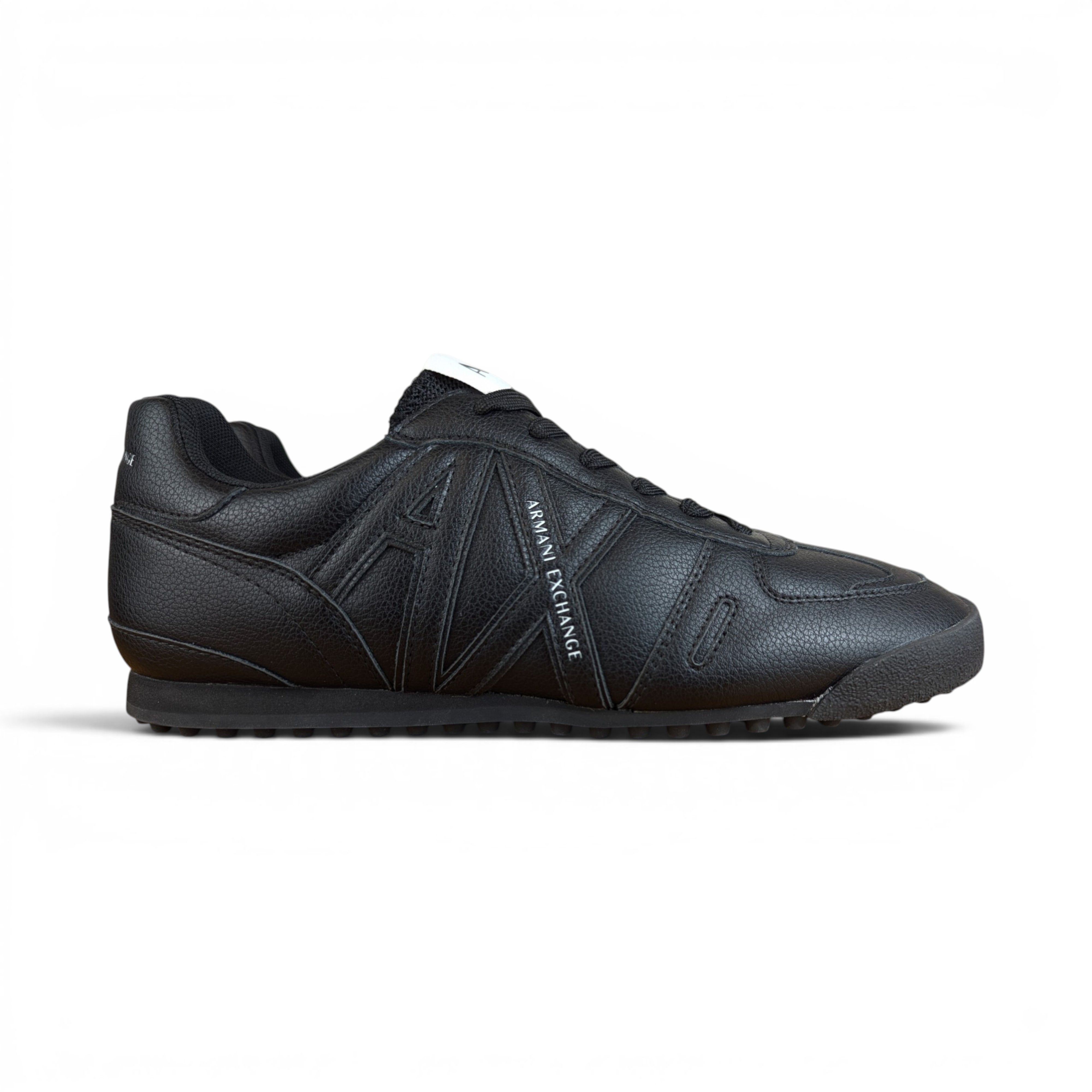 Armani Exchange ARMANI EXCHANGE BLACK SOLID SNEAKERS Size US 10 / EU 43 - 4 Thumbnail