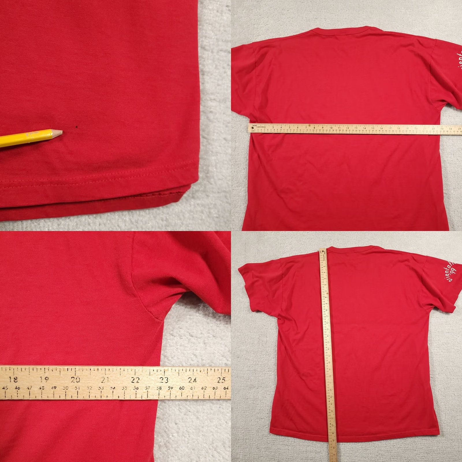 Vintage VINTAGE Bradley University 1999 Orientation T Shirt Mens XL Red Russell USA Russell USA Shirt Mens XL Red Vintage Size US XL / EU 56 / 4 - 8 Thumbnail
