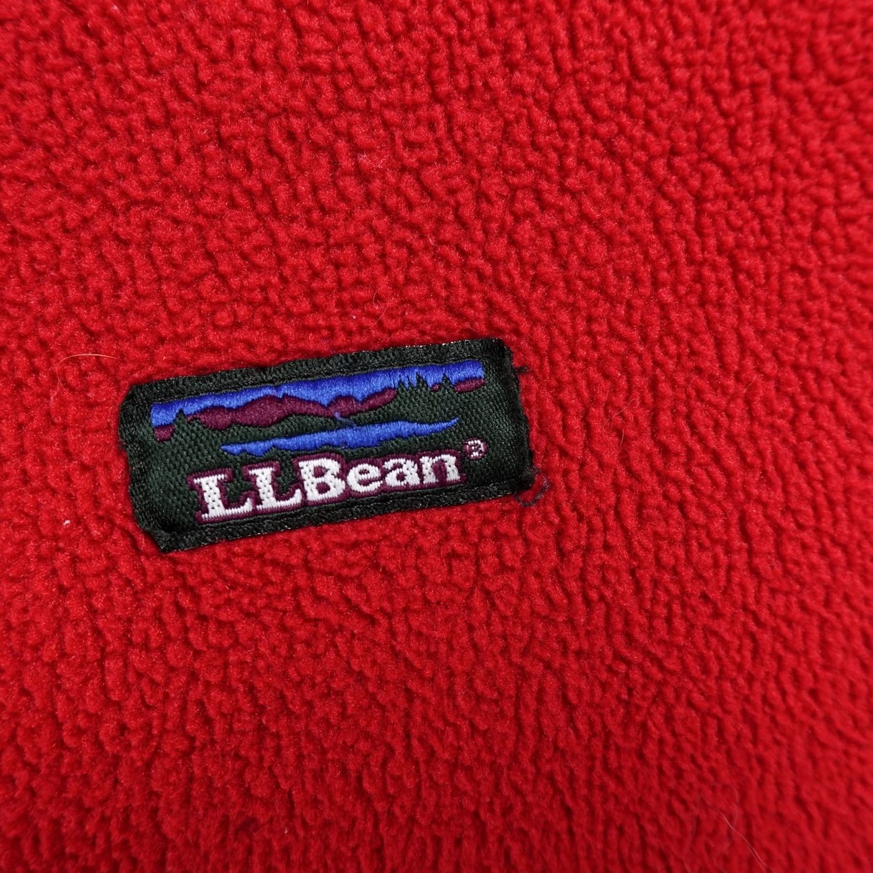 Vintage VINTAGE L.L. Bean Jacket Mens XL Red Fleece Full Zip Windbreaker Short Coat Urban Outdoor USA Mens Size US XL / EU 56 / 4 - 4 Thumbnail
