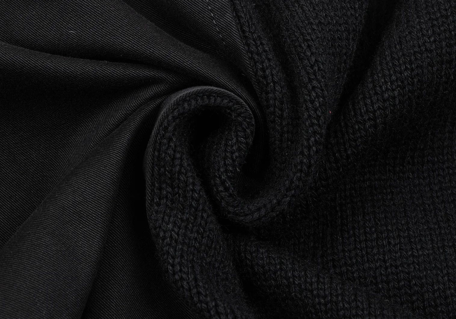 Yohji Yamamoto Yohji Yamamoto Knit Cotton China Jacket Black 2 Size US M / EU 48-50 / 2 - 18 Thumbnail