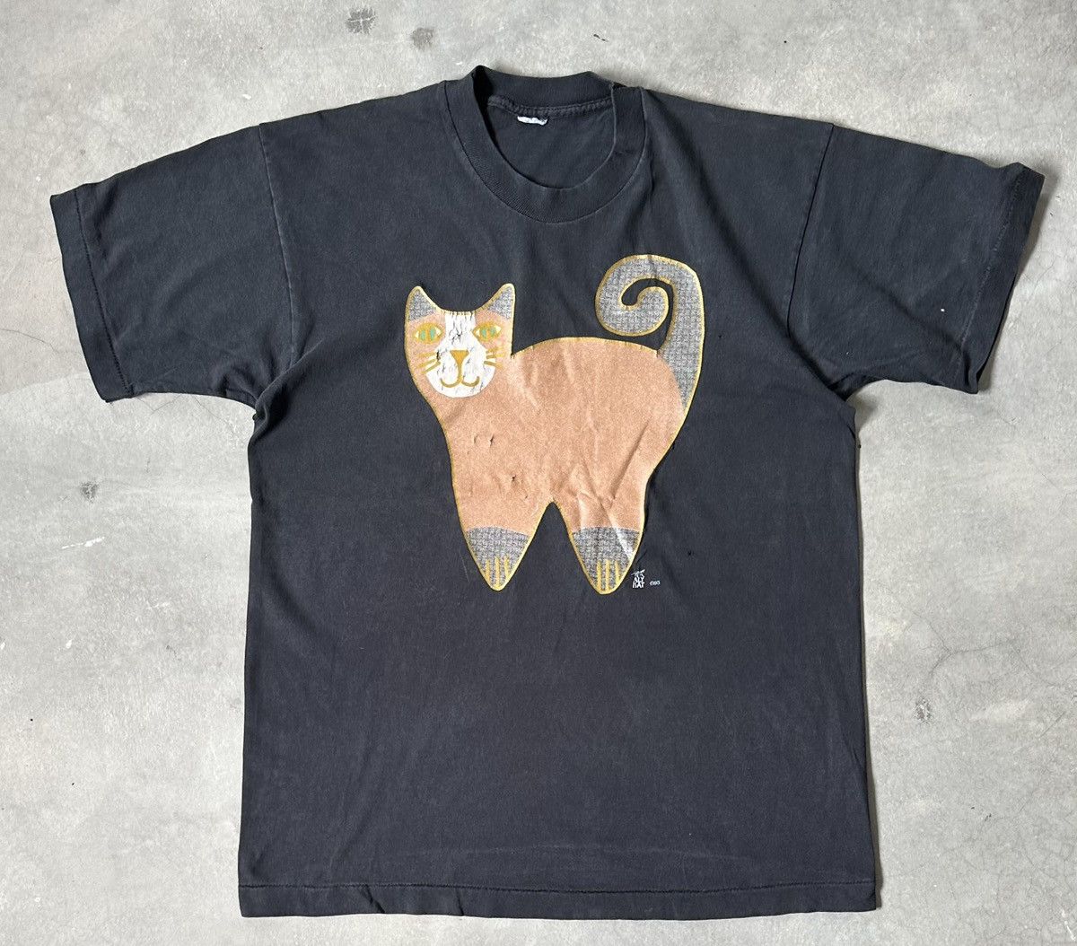 Vintage VINTAGE ALY CAT 90S TEE Size US M / EU 48-50 / 2 - 1 Thumbnail