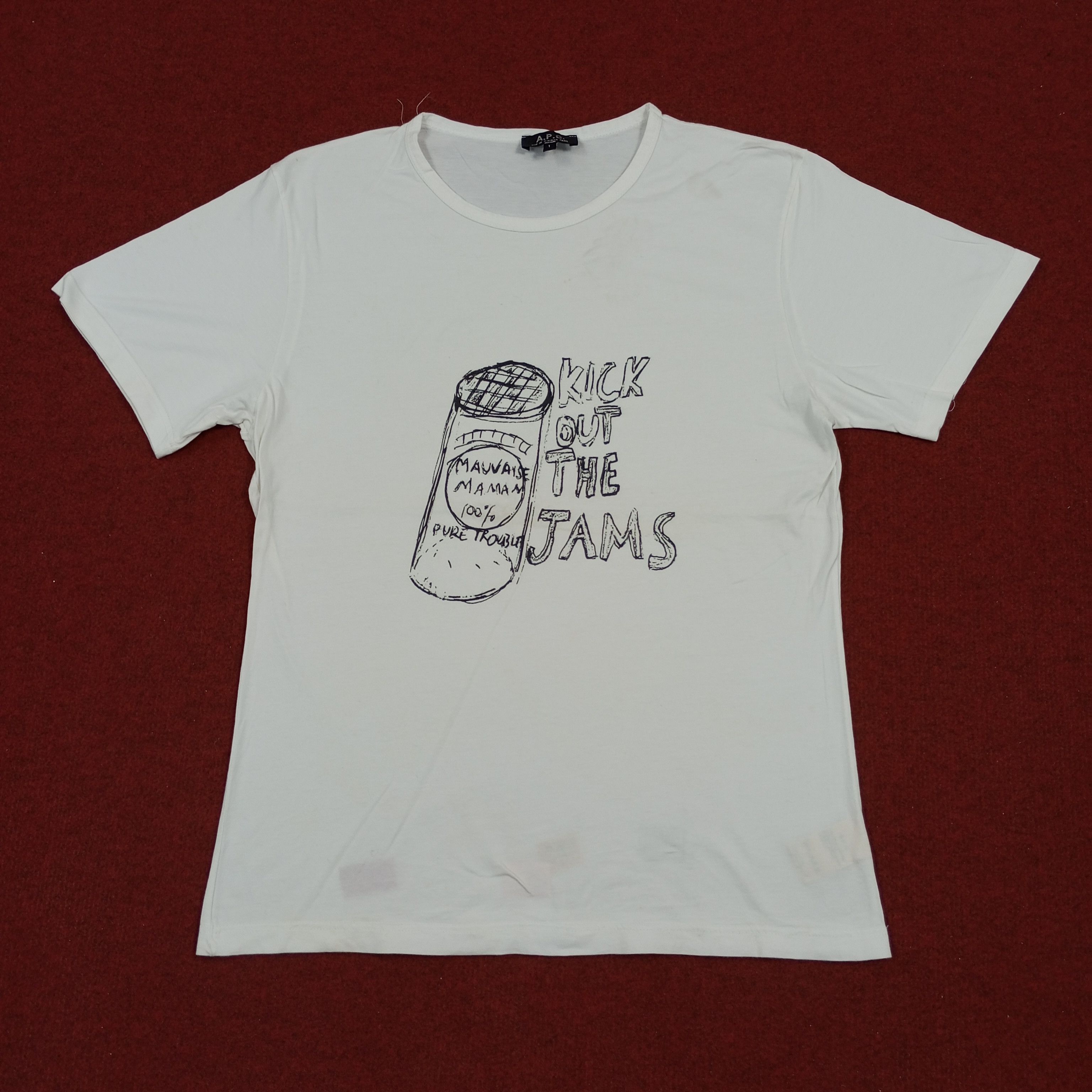 A.P.C. × Vintage A.P.C Fashion Brand Streetwear Tshirt Size US M / EU 48-50 / 2 - 1 Thumbnail