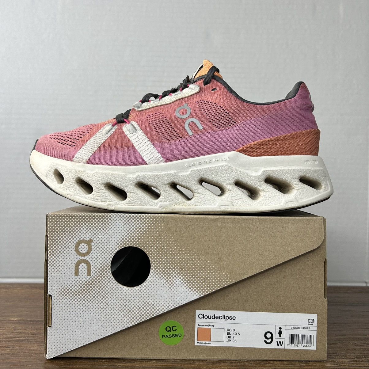 On On Running Cloudeclipse Tangerine Ivory Women Size 9 Size US 9 / IT 39 - 2 Thumbnail
