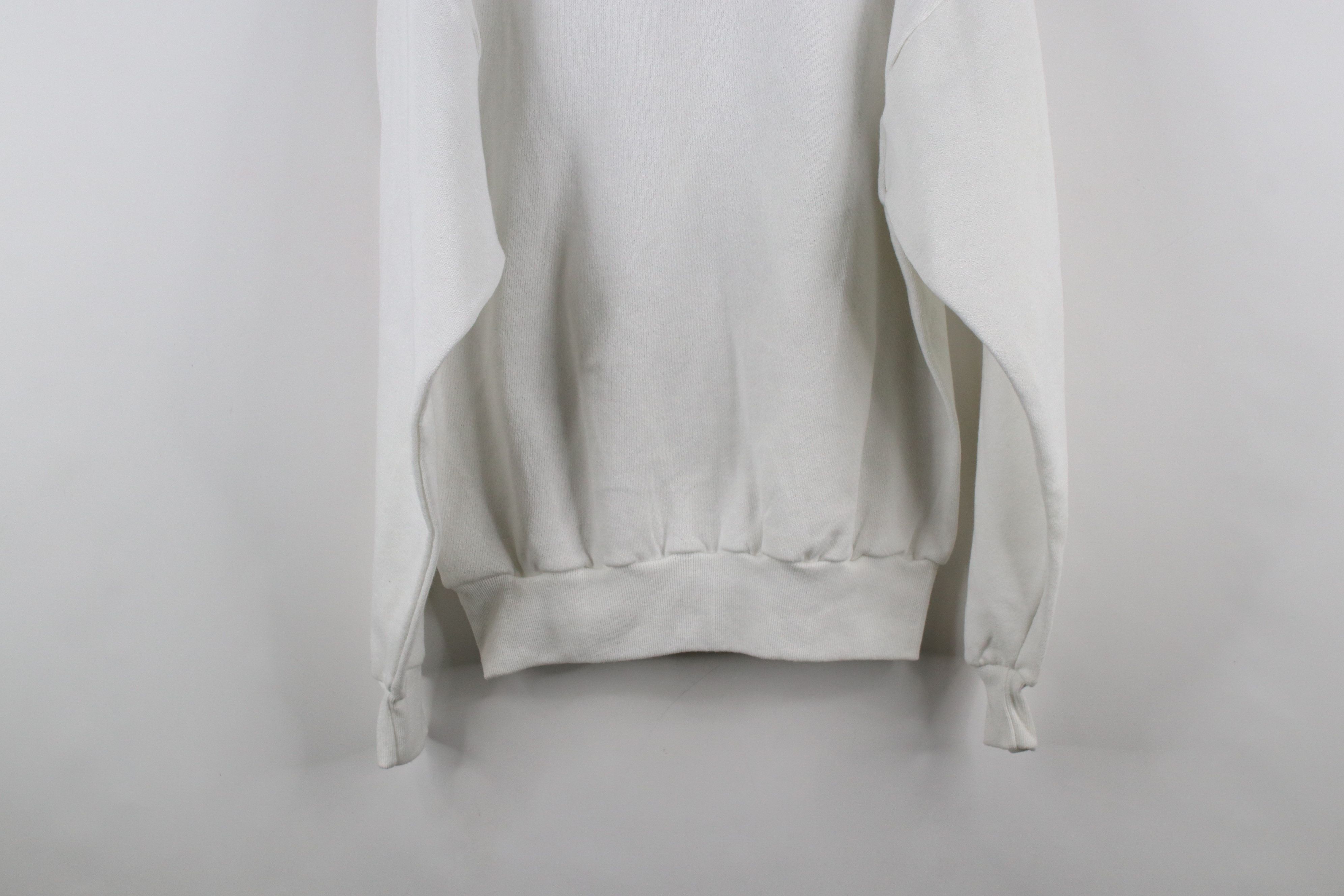 Vintage Vintage 90s Streetwear Blank Crewneck Sweatshirt White Size US M / EU 48-50 / 2 - 10 Thumbnail