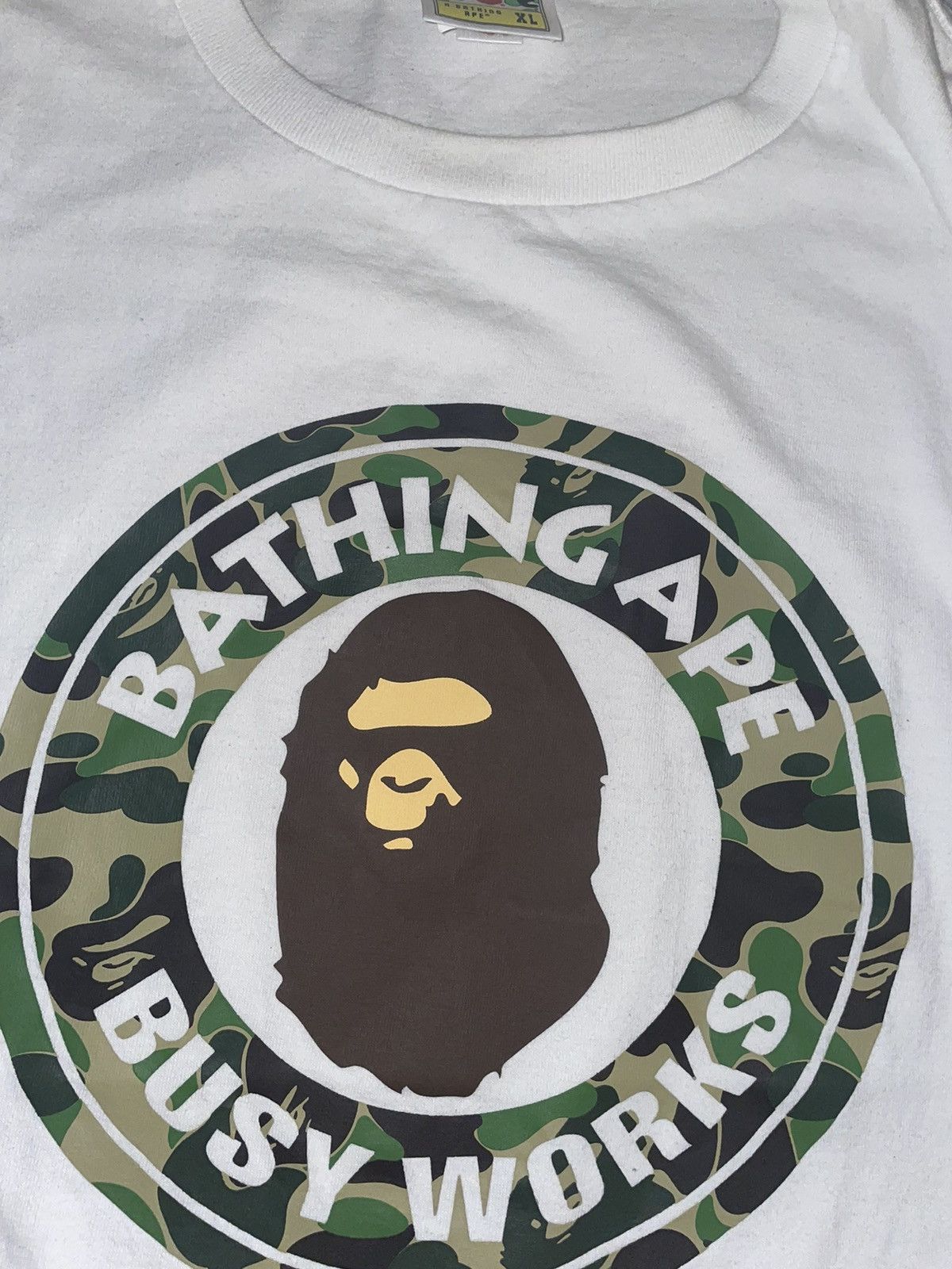 Bape Bape Short sleeve T Shirt Bathing Ape Busy Works White XL Size US XL / EU 56 / 4 - 2 Thumbnail