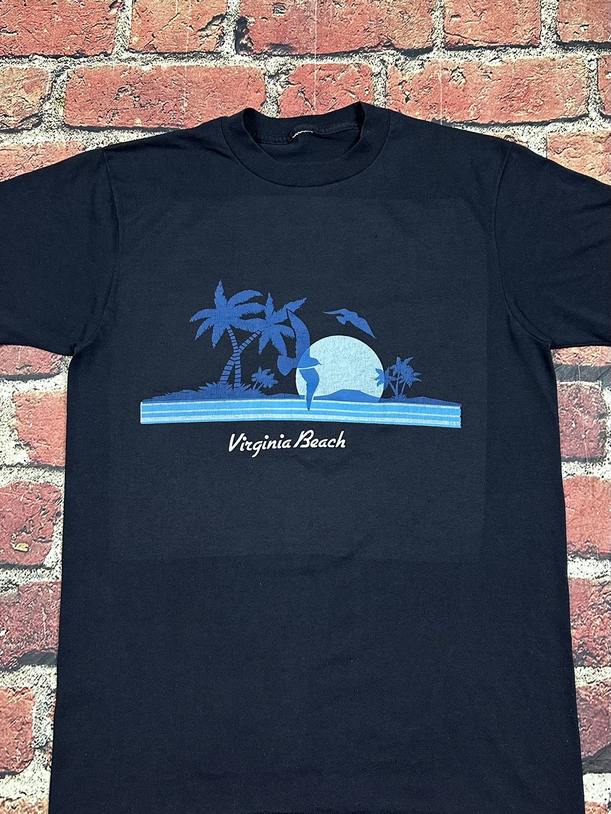 Vintage Vintage 80s Virginia Beach Birds Sunset Single Stitch Tee Size US M / EU 48-50 / 2 - 3 Thumbnail