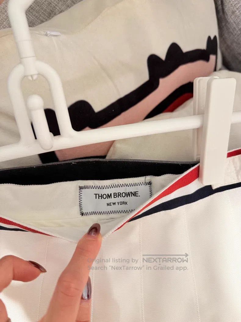 Thom Browne Thom Browne White Pleated Skirt Size 25" / US 0 / IT 36 - 3 Thumbnail