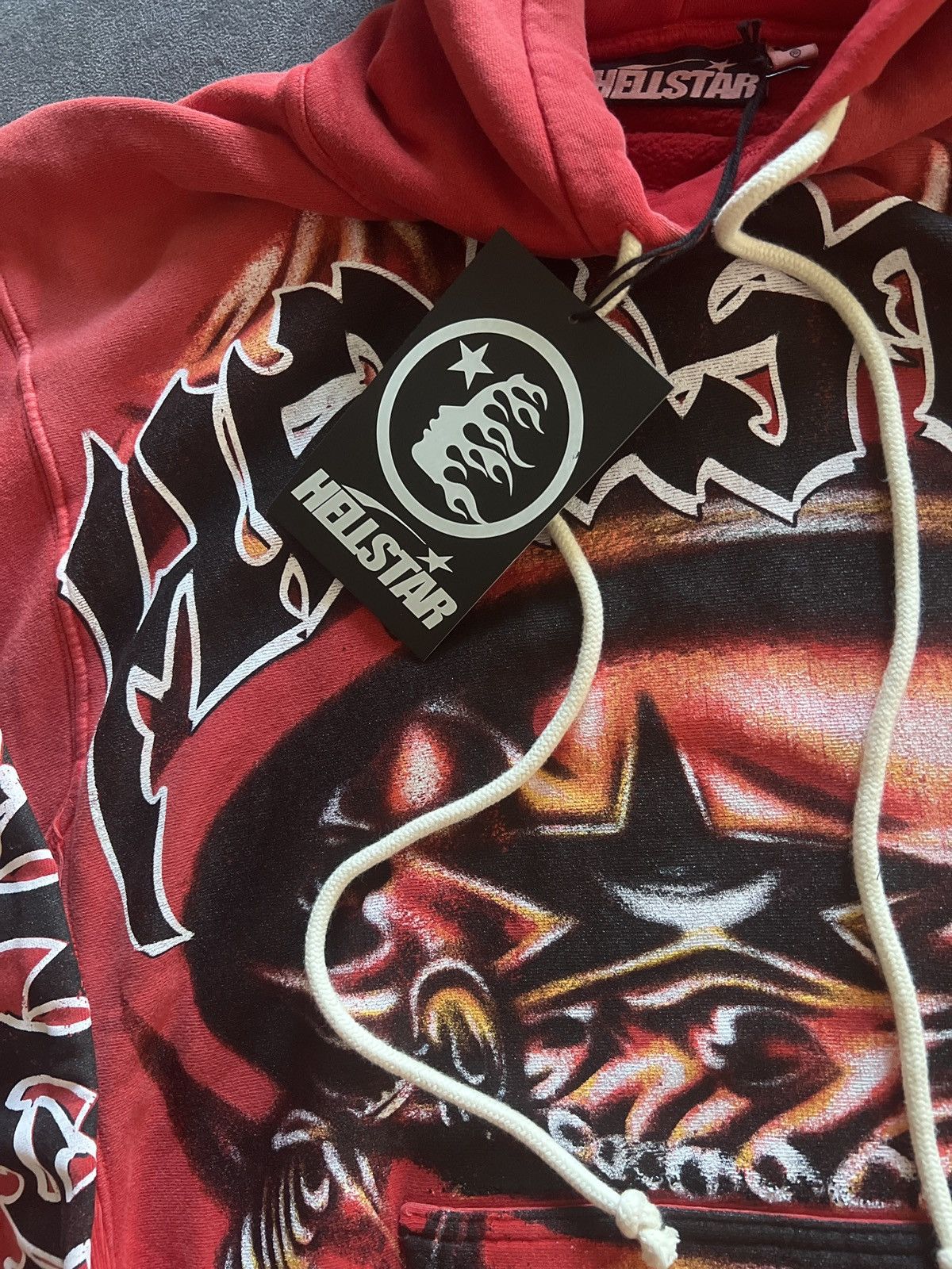 HELLSTAR Hellstar holloween capsule airbrush red hoodie Size US L / EU 52-54 / 3 - 9 Thumbnail