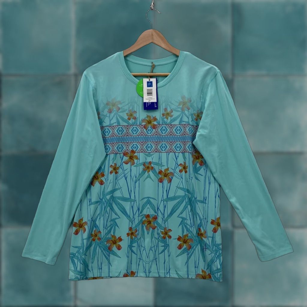 Guy Harvey Guy Harvey Shirt Womens Large Hibiscus Tribe Long Sleeve UPF 30+ Outdoor Fishing Shirt Size L / US 10 / IT 46 - 1 Thumbnail