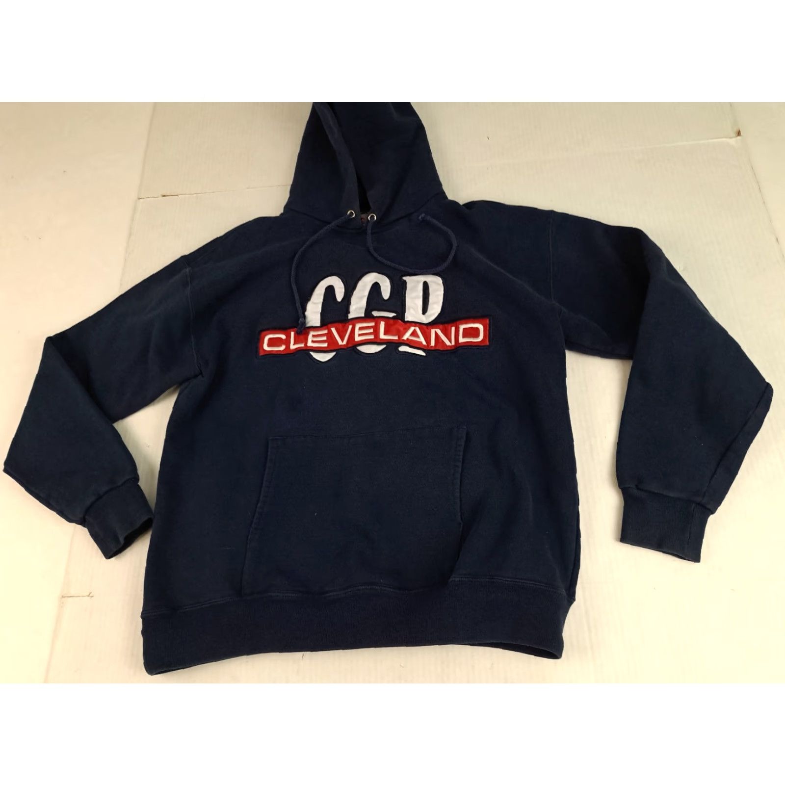 Nutmeg VINTAGE Nutmeg Hooded Sweatshirt CGP Stitched USA Made Medium Blue City Winter Fall Unisex Adults Sweatshirt with Hooded PULLOVER Size US M / EU 48-50 / 2 - 2 Thumbnail