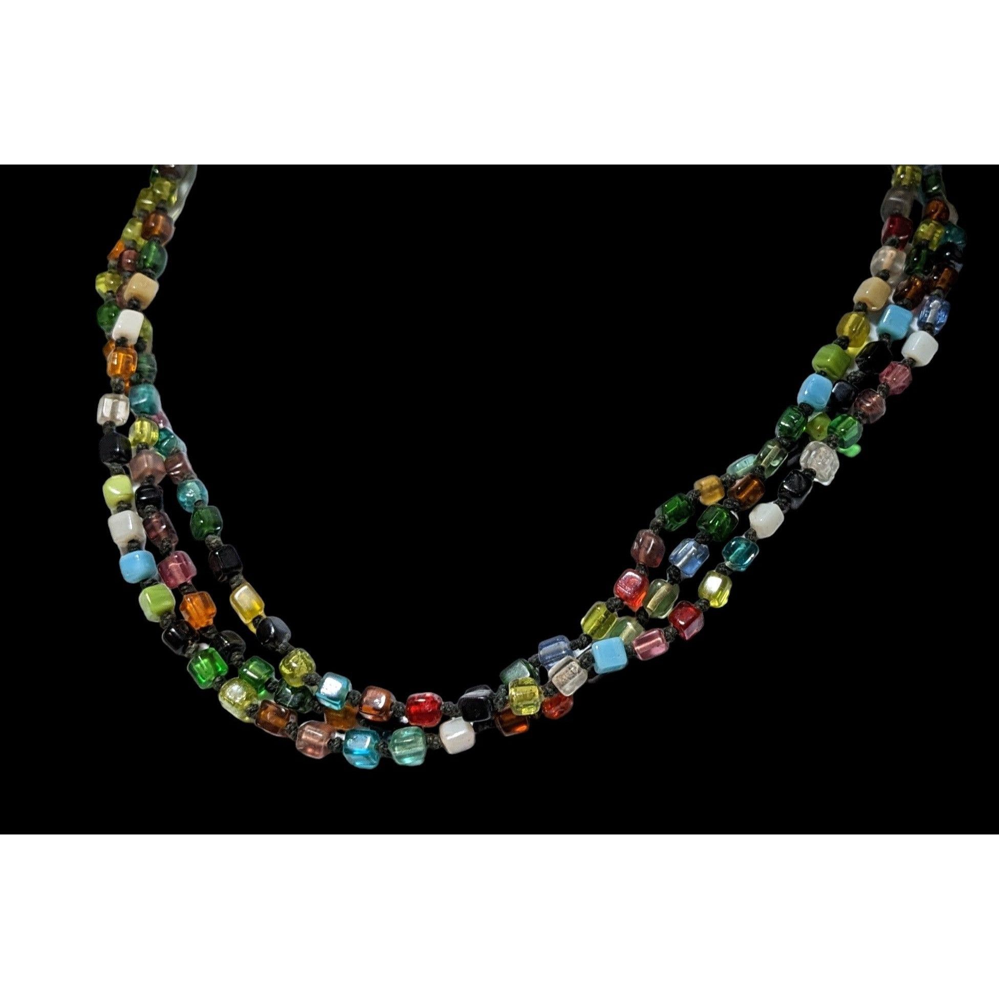 Other Rainbow Multilayer Glass Necklace Size ONE SIZE - 7 Thumbnail