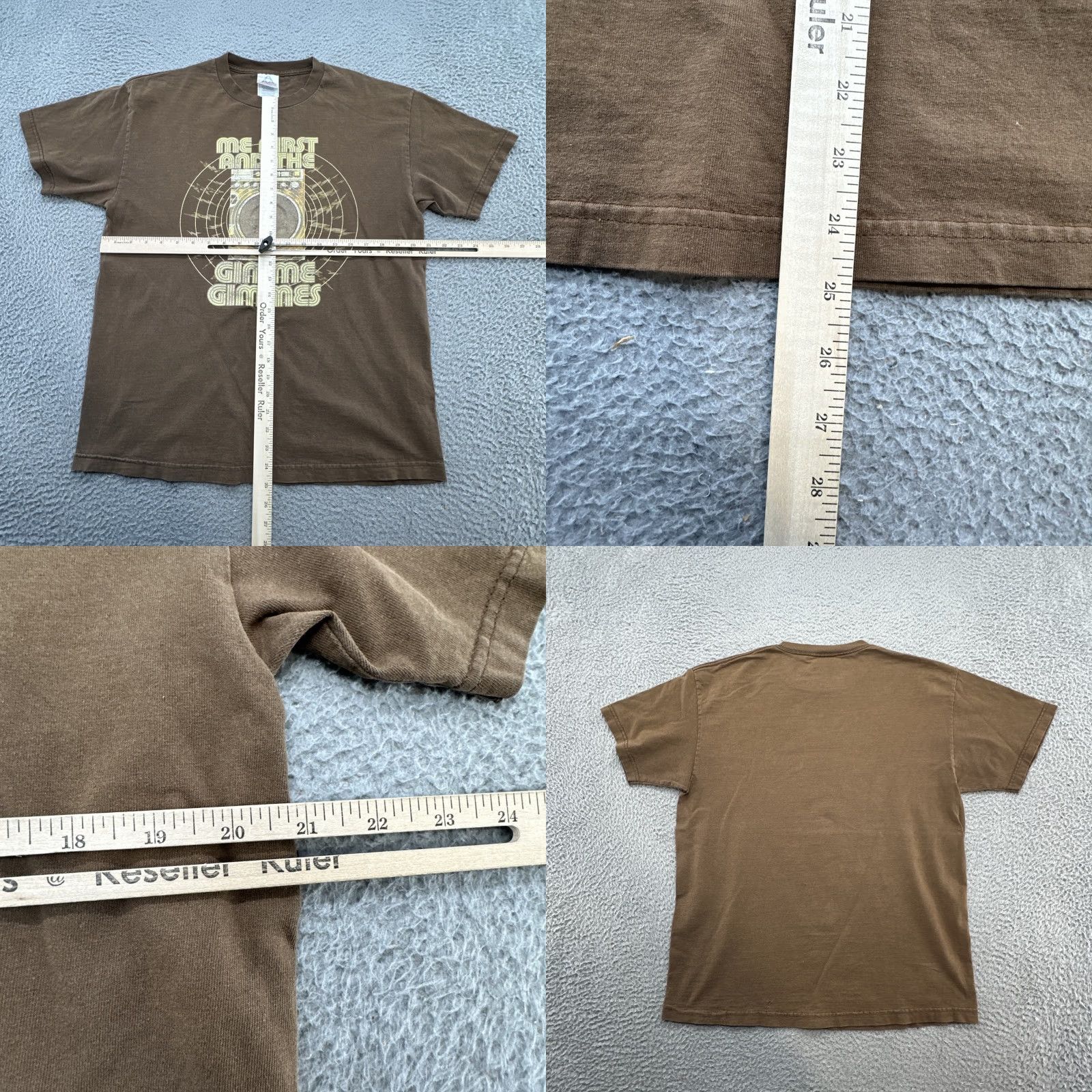 Vintage VINTAGE Me First And The Gimme Gimmes Shirt Adult L Brown 2000s Y2K T-Shirt Mens/Womens Size US L / EU 52-54 / 3 - 8 Thumbnail
