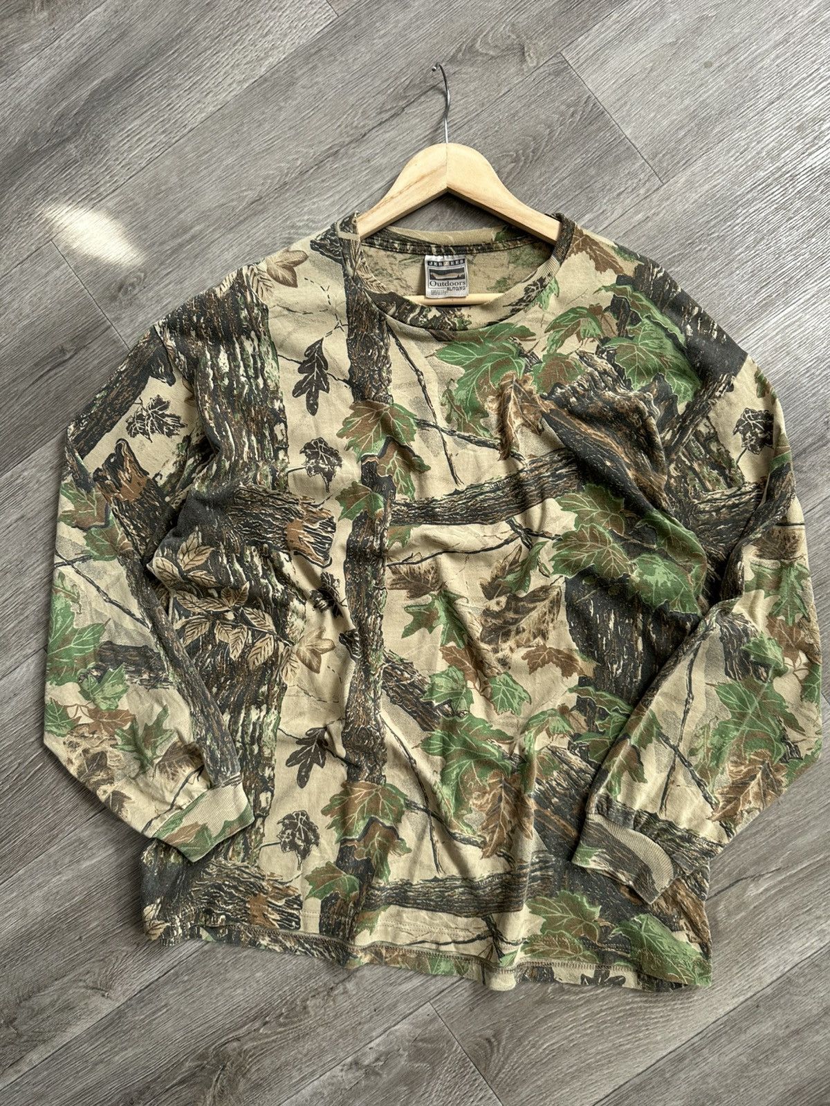 Jerzees 🫧Vintage 90s Jerzees Outdoors Realtree Camo Long Sleeve Size US XL / EU 56 / 4 - 2 Thumbnail