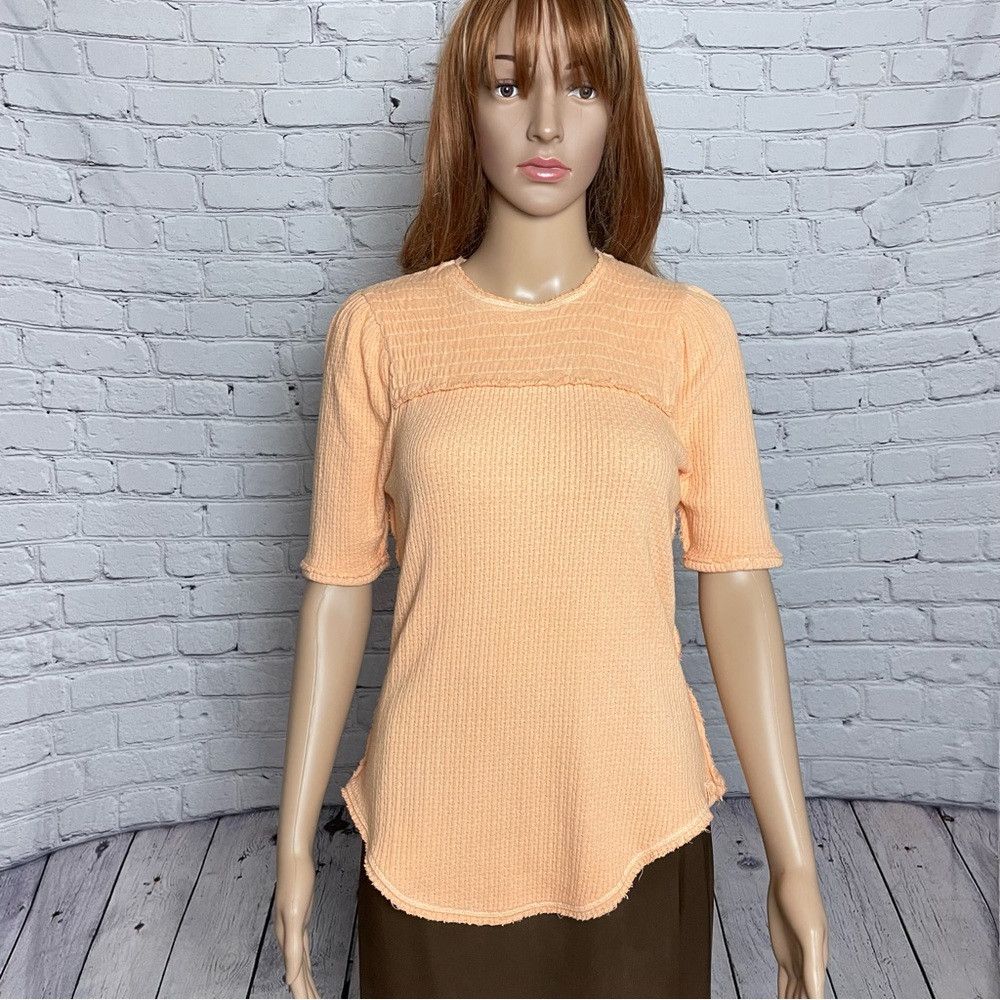 Free People NWT New $78 Free People Care Red Delicious Orange Cotton T- Size M / US 6-8 / IT 42-44 - 3 Thumbnail