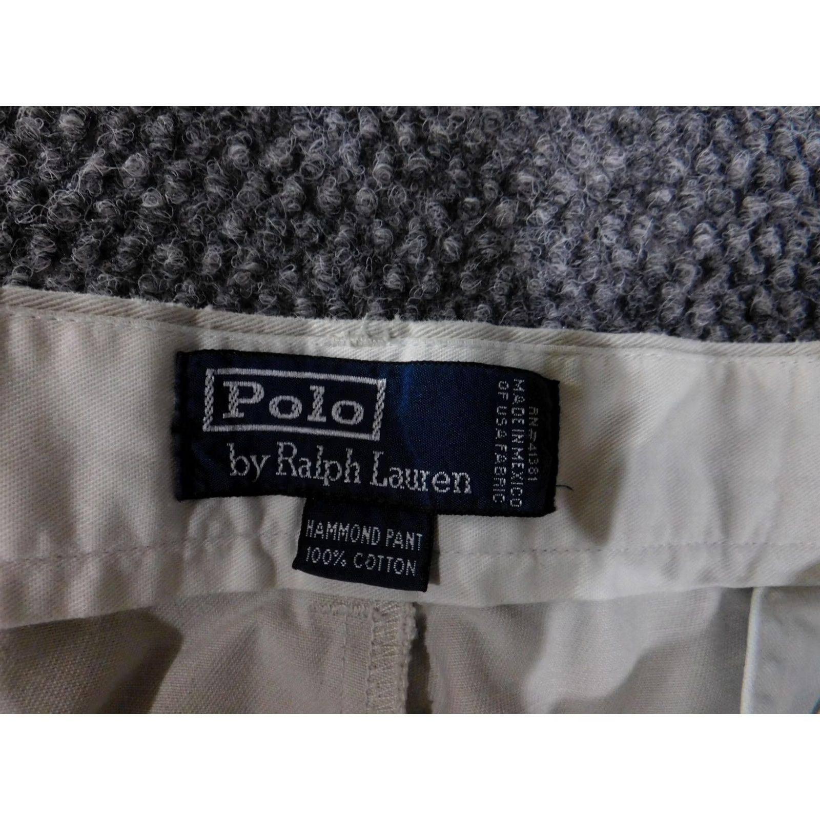 Polo Ralph Lauren VINTAGE Polo Ralph Lauren Pants Mens 36x30 Khaki Beige Hammond Chino Pleated Classic Fit Size US M / EU 48-50 / 2 - 4 Thumbnail