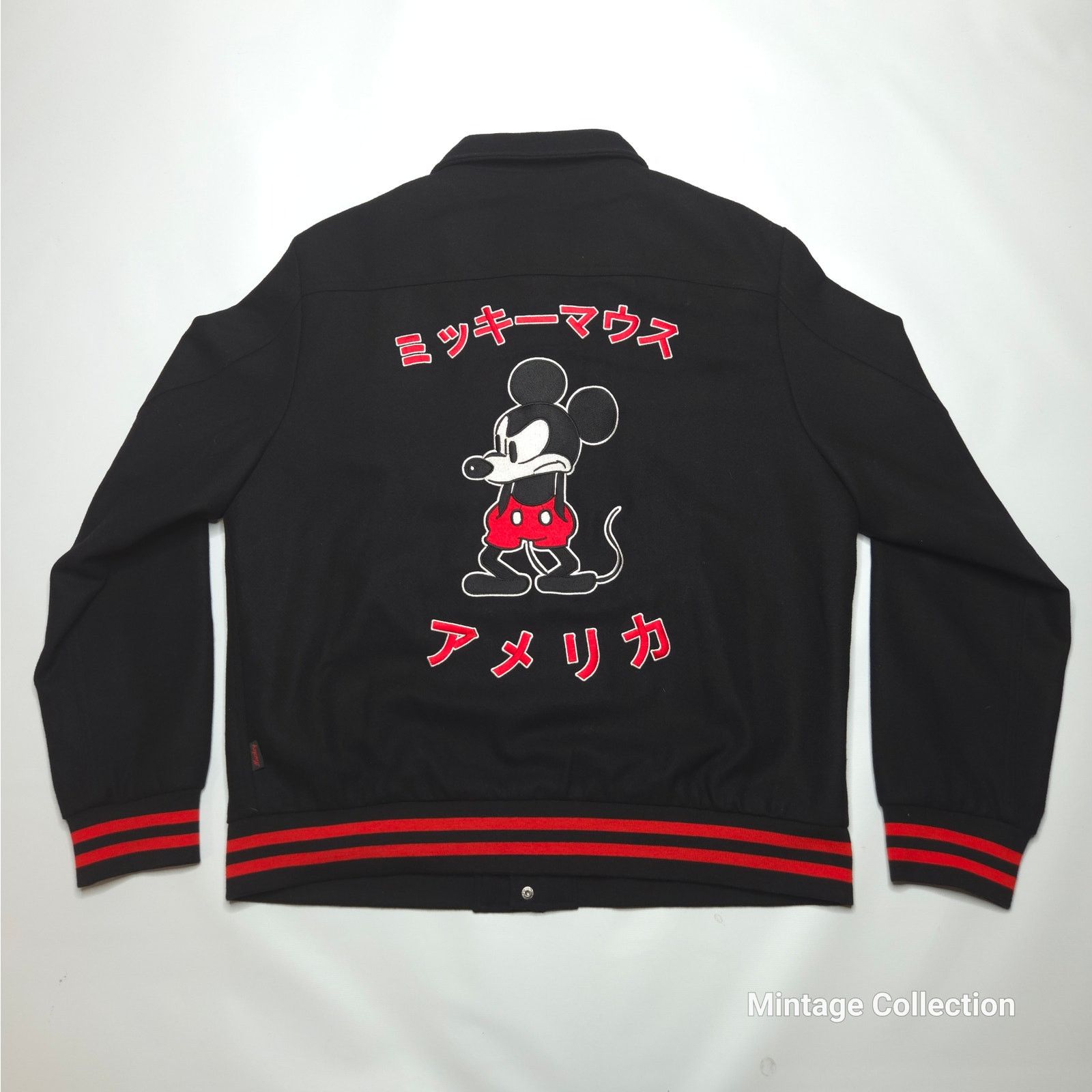 Disney Disney x Forever 21 Mickey Japanese XL Black Varsity Jacket Size US XL / EU 56 / 4 - 2 Thumbnail