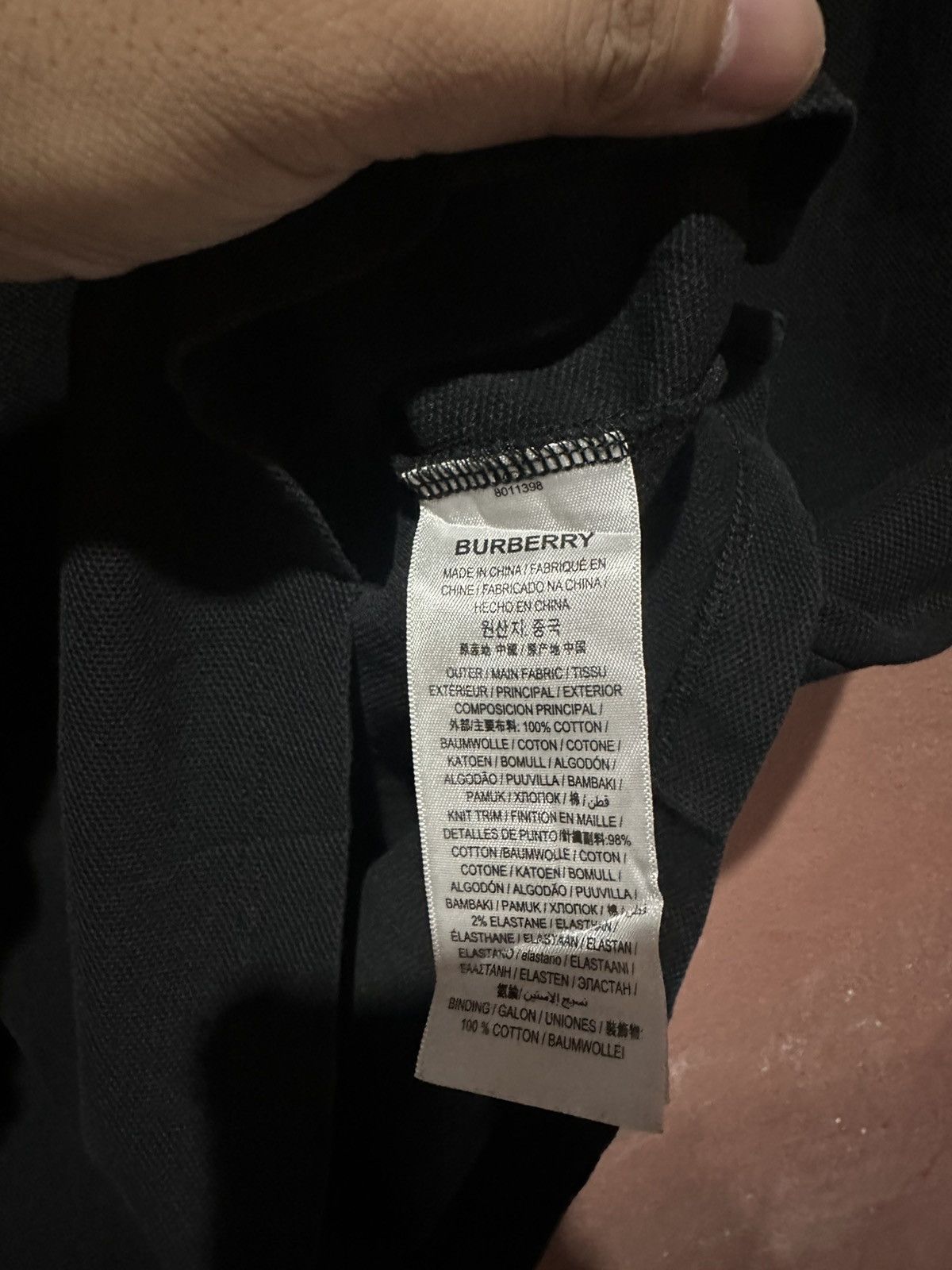 Burberry × Vintage Burberry Eddie Core Polo L Black Size US L / EU 52-54 / 3 - 8 Thumbnail