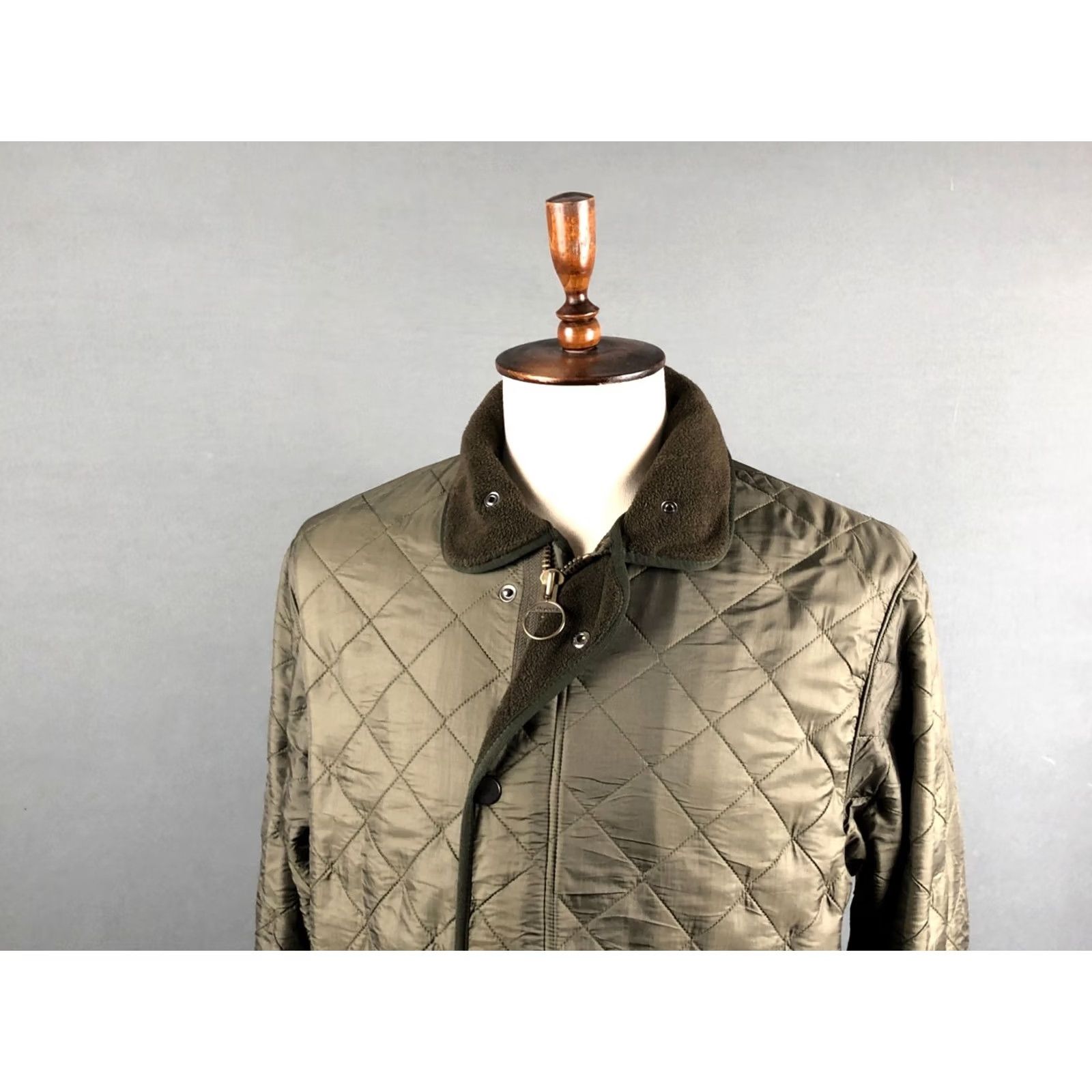 Barbour Barbour Full Zip Jacket Men L Green Nylon Quilted Barbour Size US L / EU 52-54 / 3 - 7 Thumbnail
