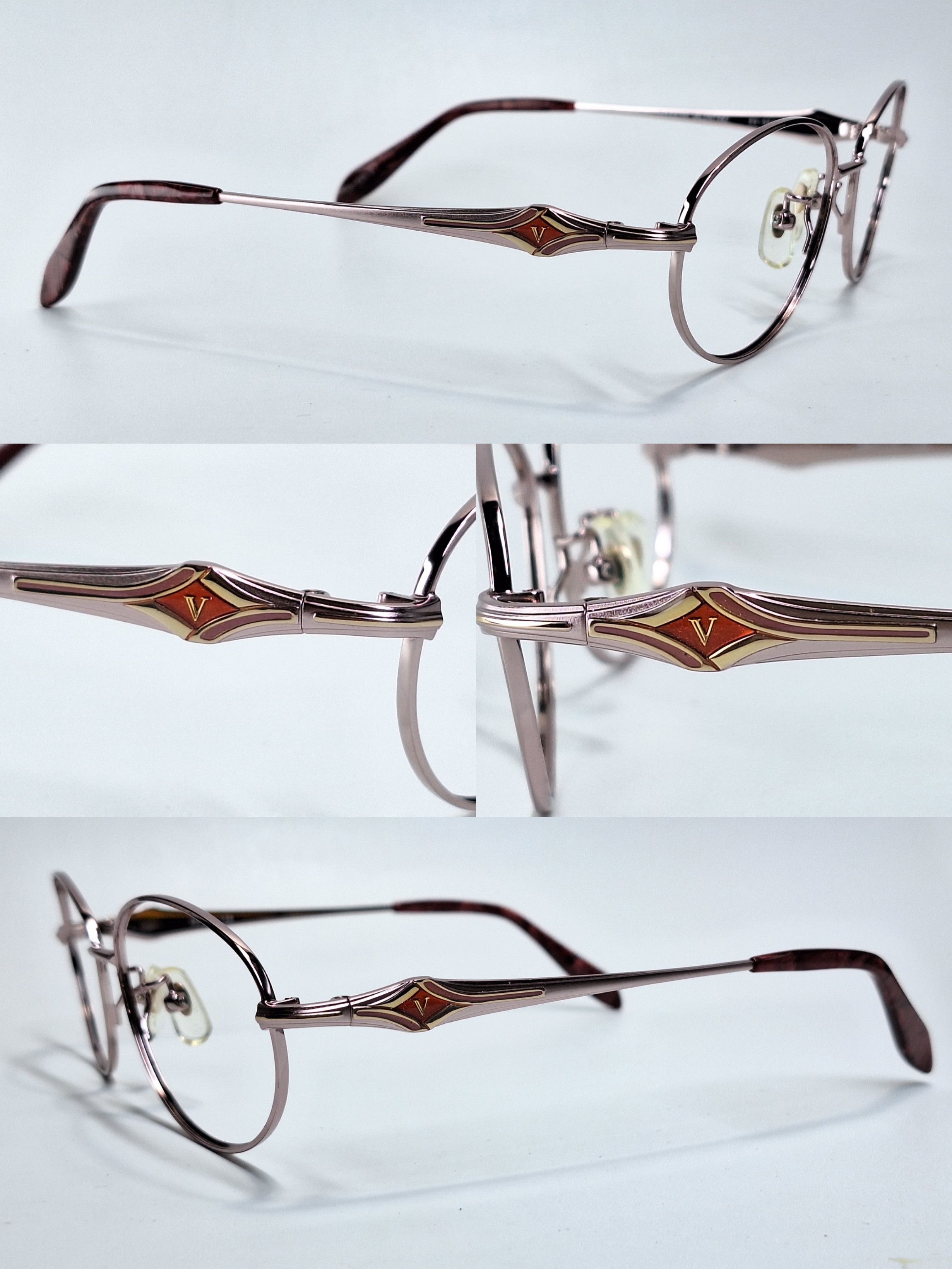 Other NOS 90s Rudolph Valentino RV-9566 Vintage Eyeglass Frame Size ONE SIZE - 4 Thumbnail