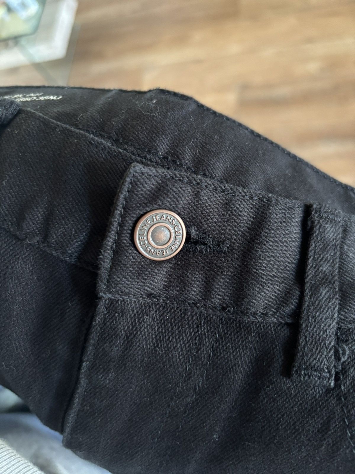 Celine Celine Pure Black Skinny Denim Size US 29 - 6 Thumbnail