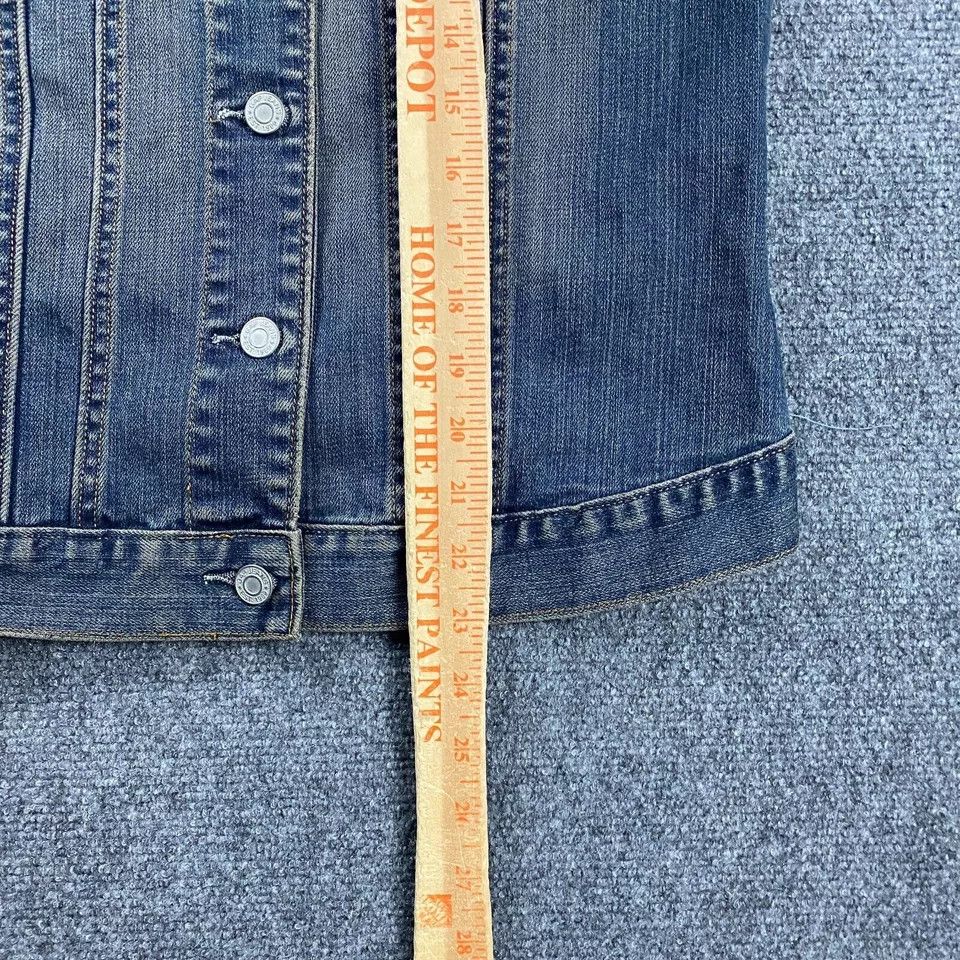 Gap × Vintage Vintage Gap Denim Jacket Womens Medium Acid Wash Y2K Trucker Size M / US 6-8 / IT 42-44 - 6 Thumbnail