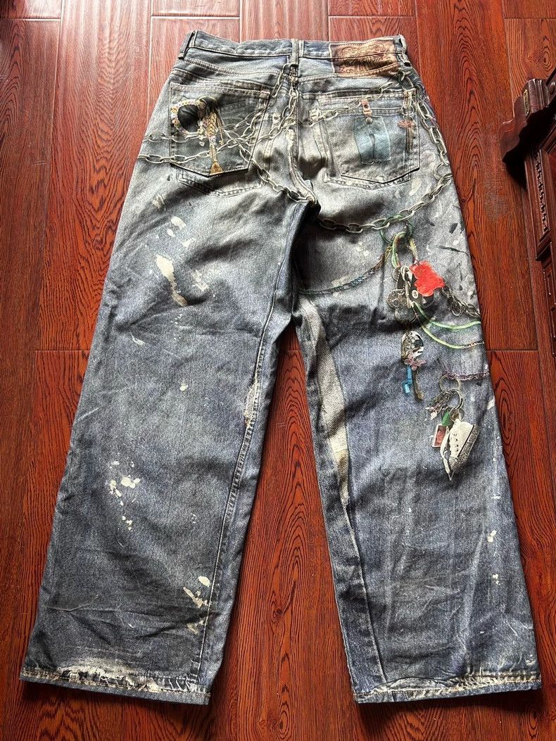 Acne Studios Acne Studios Optical illusion inkjet baggy3D printed jeans Size US 30 / EU 46 - 2 Thumbnail