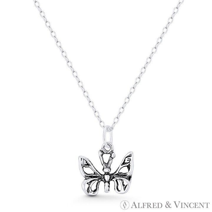 Other Butterfly Insect Charm Pendant in .925 Sterling Silver Size ONE SIZE - 1 Preview