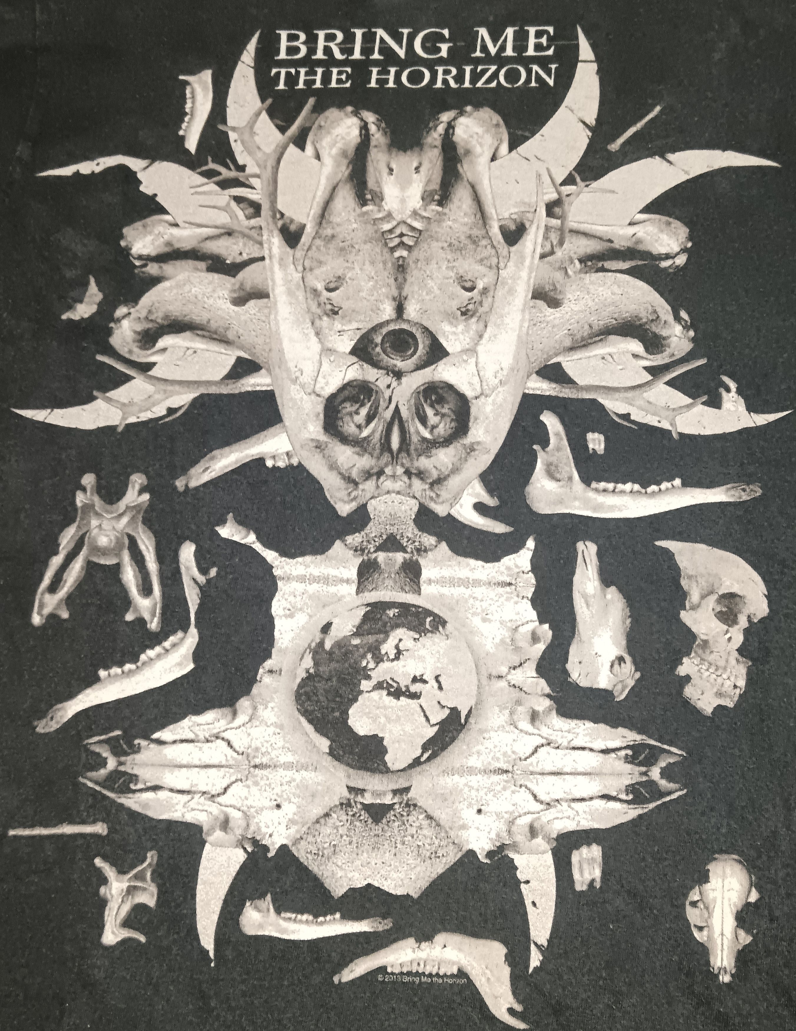Band Tees × Vintage VINTAGE BRING ME THE HORIZON SKELETON SHIRT Size US S / EU 44-46 / 1 - 2 Thumbnail
