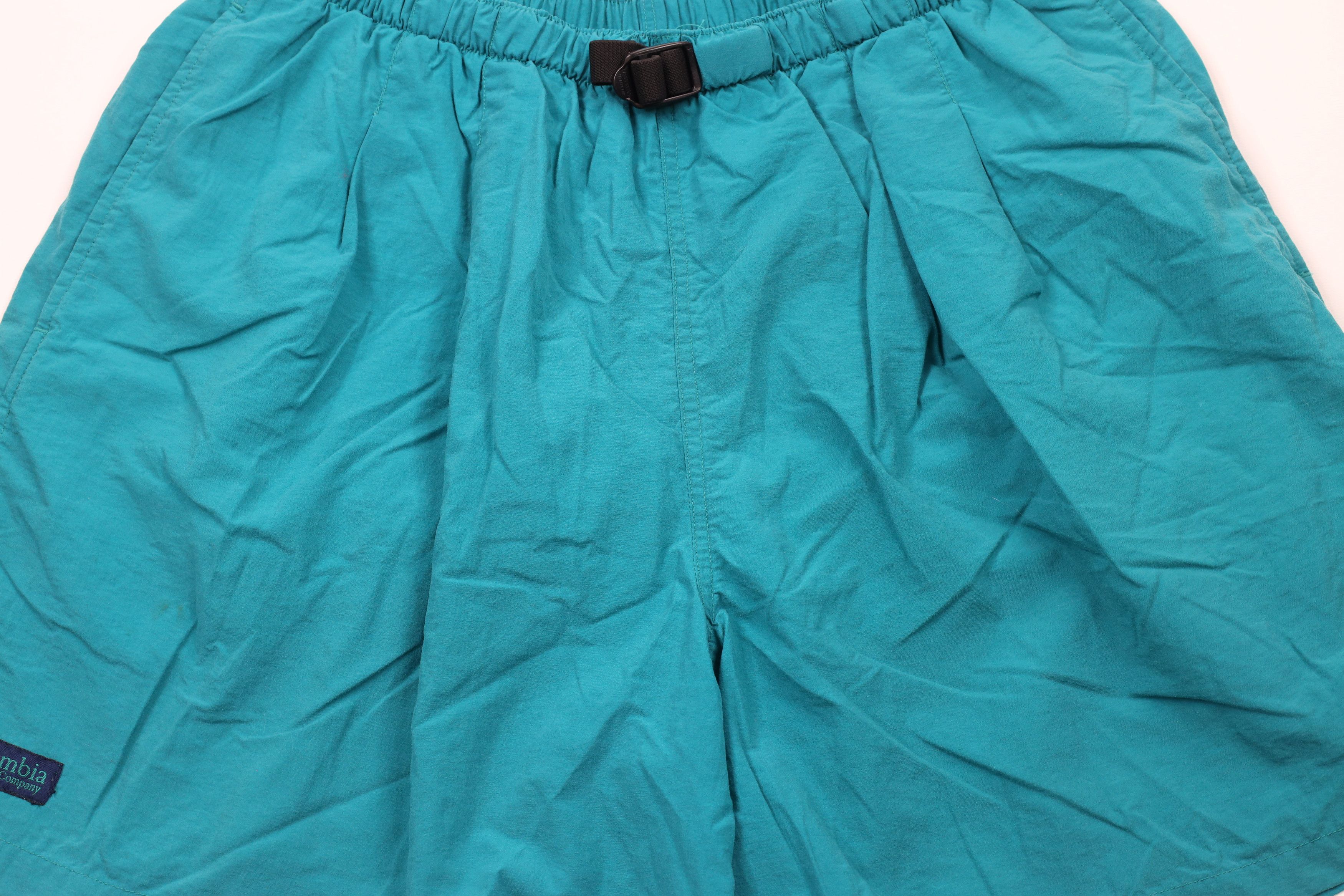 Columbia × Vintage Vintage 90s Columbia Out Belted Lined Above Knee Shorts Teal Size US 36 / EU 52 - 3 Thumbnail