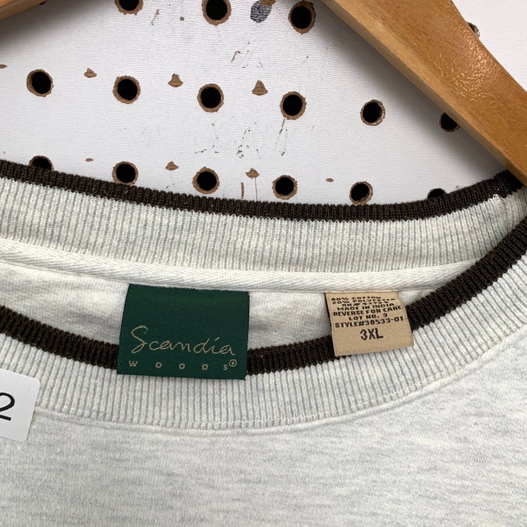 Vintage VINTAGE Scandia Woods Deer Sweatshirt Mens 3XL Gray Embroidered Fleece Outdoor Size US XXL / EU 58 / 5 - 3 Thumbnail