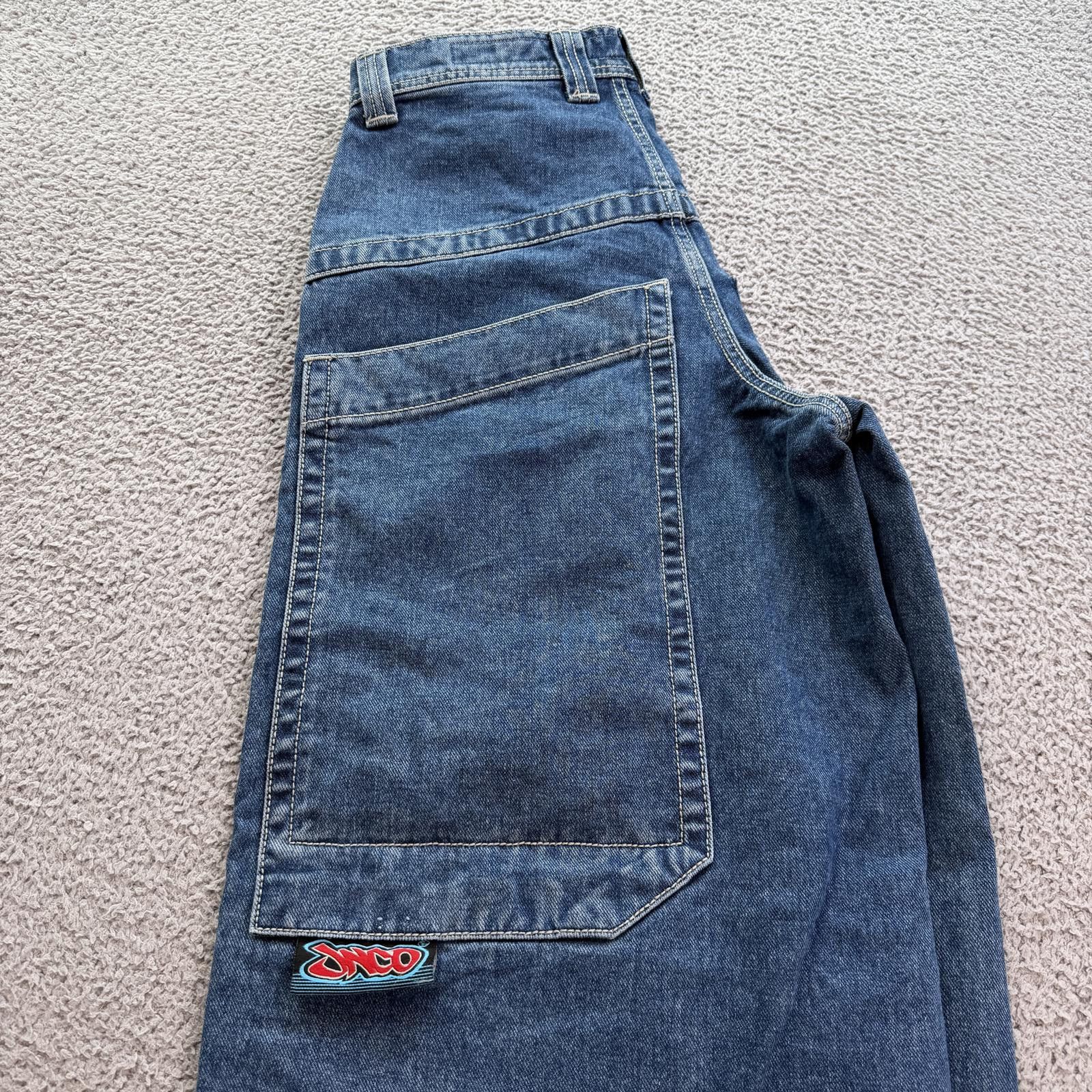 JNCO Vintage JNCO Rollin 360 Wide Leg Denim Jeans 30x32 Y2K Baggy Size US 30 / EU 46 - 11 Thumbnail