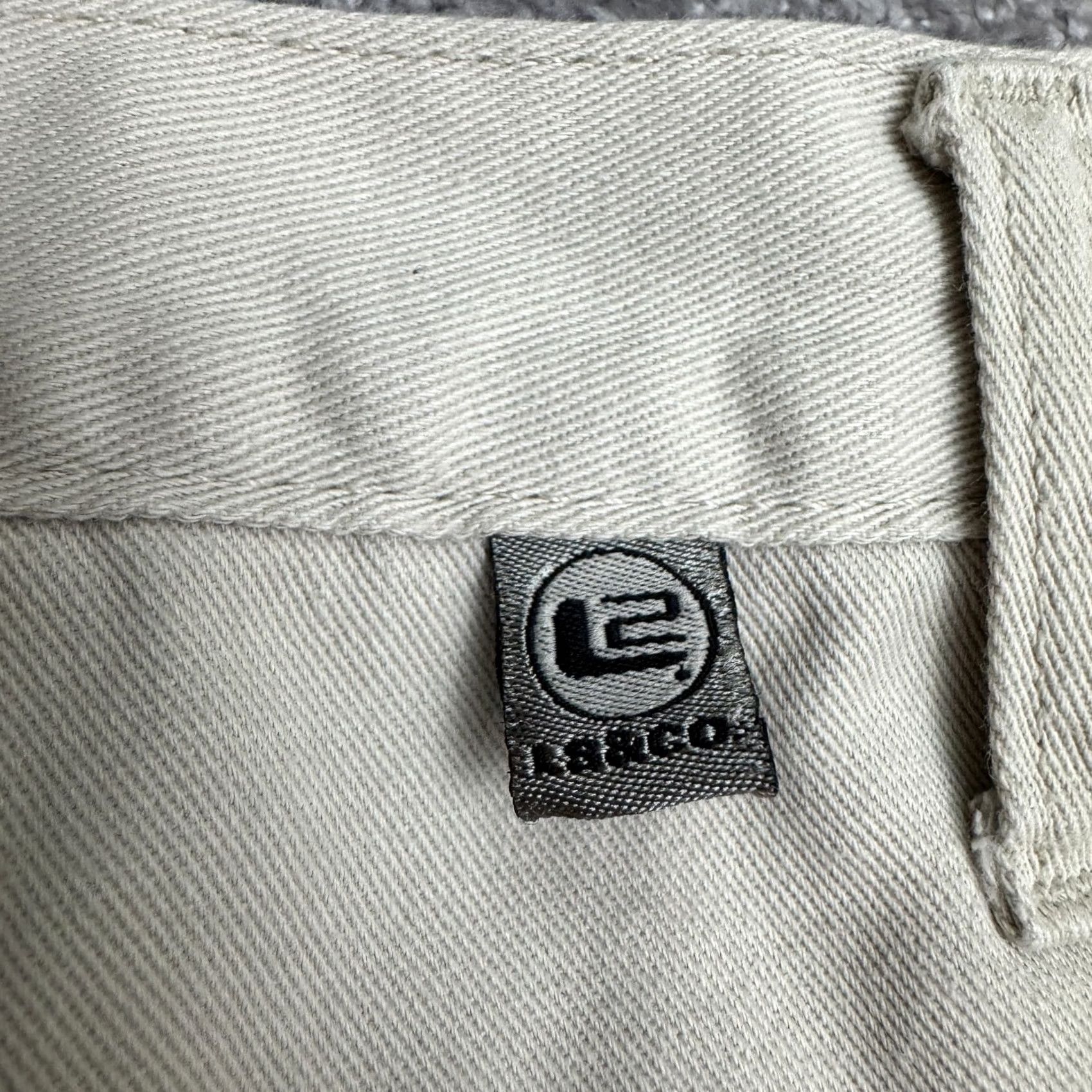 Levi's VINTAGE Levi's Cargo Pants Womens 9 Beige Flared 90s Retro Mid Rise Jeans Style Cotton Pant Size 30" / US 8 / IT 44 - 6 Thumbnail