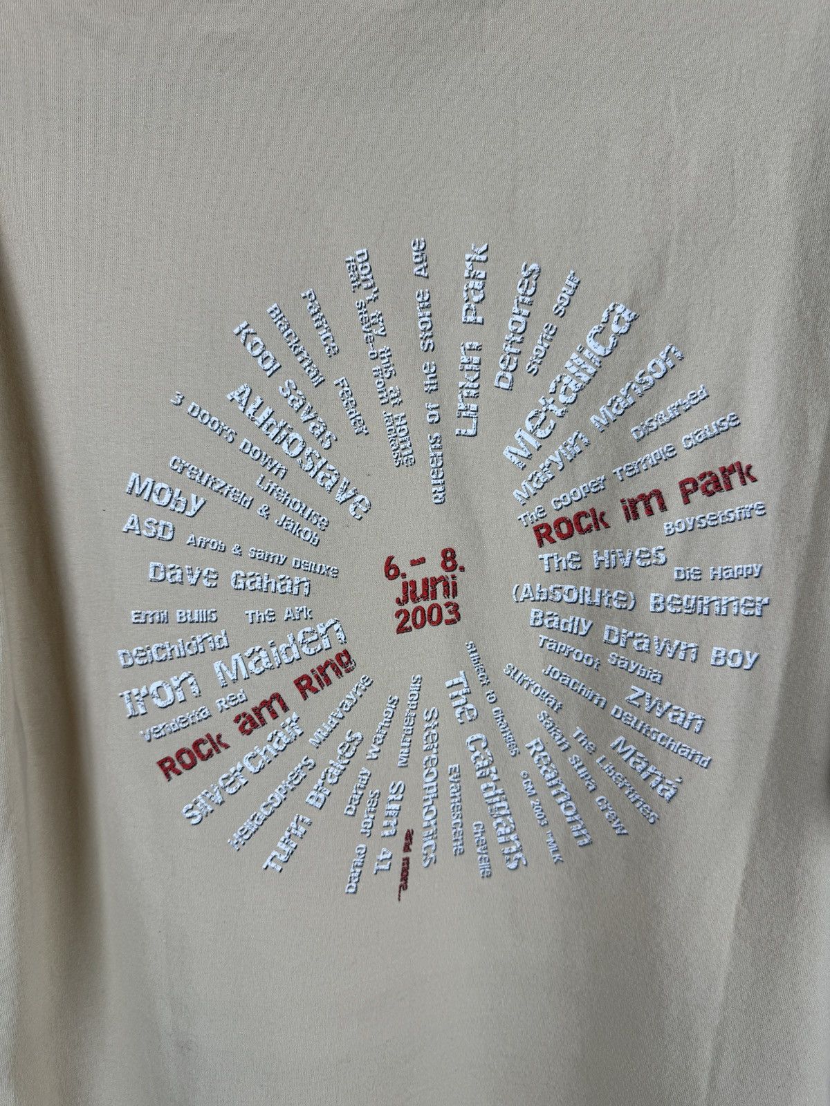 Mtv × Vintage MTV vintage 2003 Rock im Park beige band tee shirt Size US XL / EU 56 / 4 - 12 Thumbnail